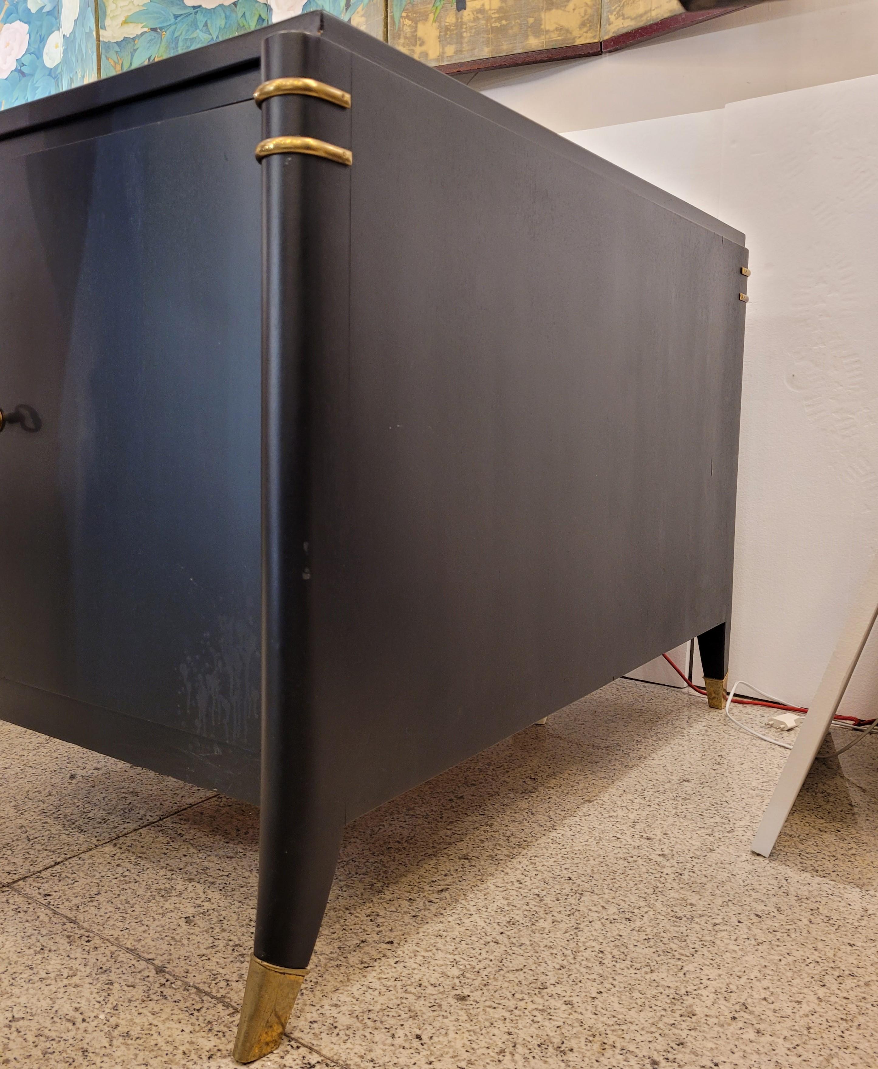 Table de bureau Art Déco en noir, d'après Maurice and Léon Jallot en vente 10
