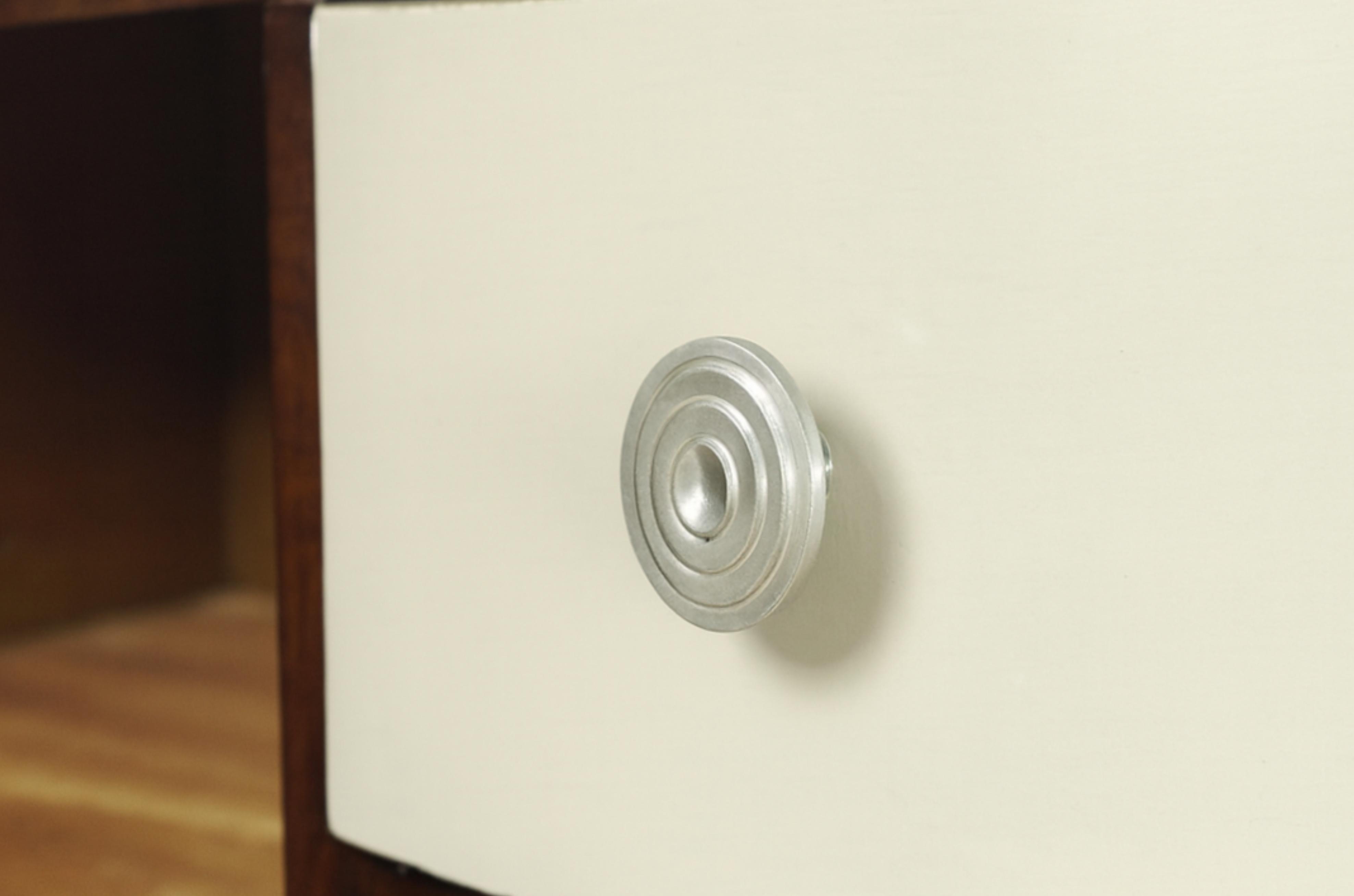 Credenza francese Art Déco in lacca nera e noce, 20° secolo in vendita 4
