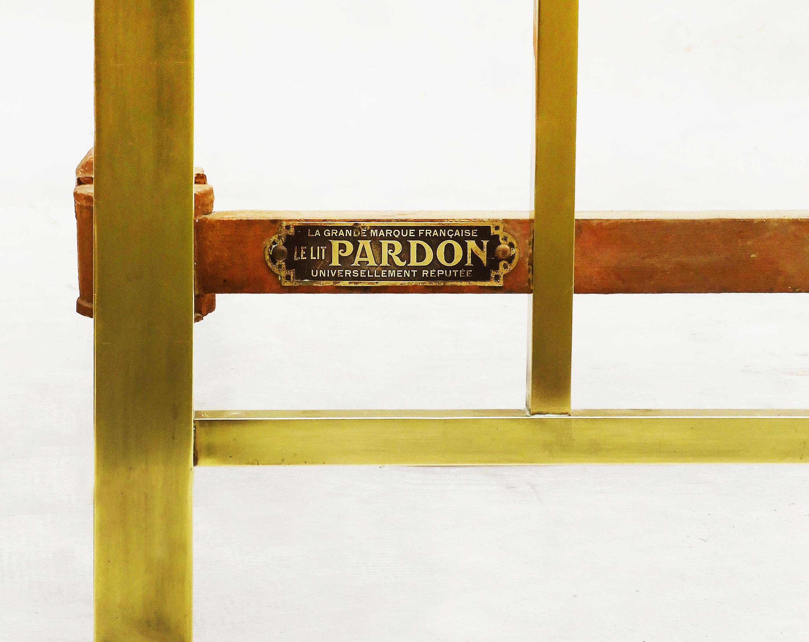 Art Deco French Brass Bed C1930 by Pardon US Queen/UK king For Sale 5