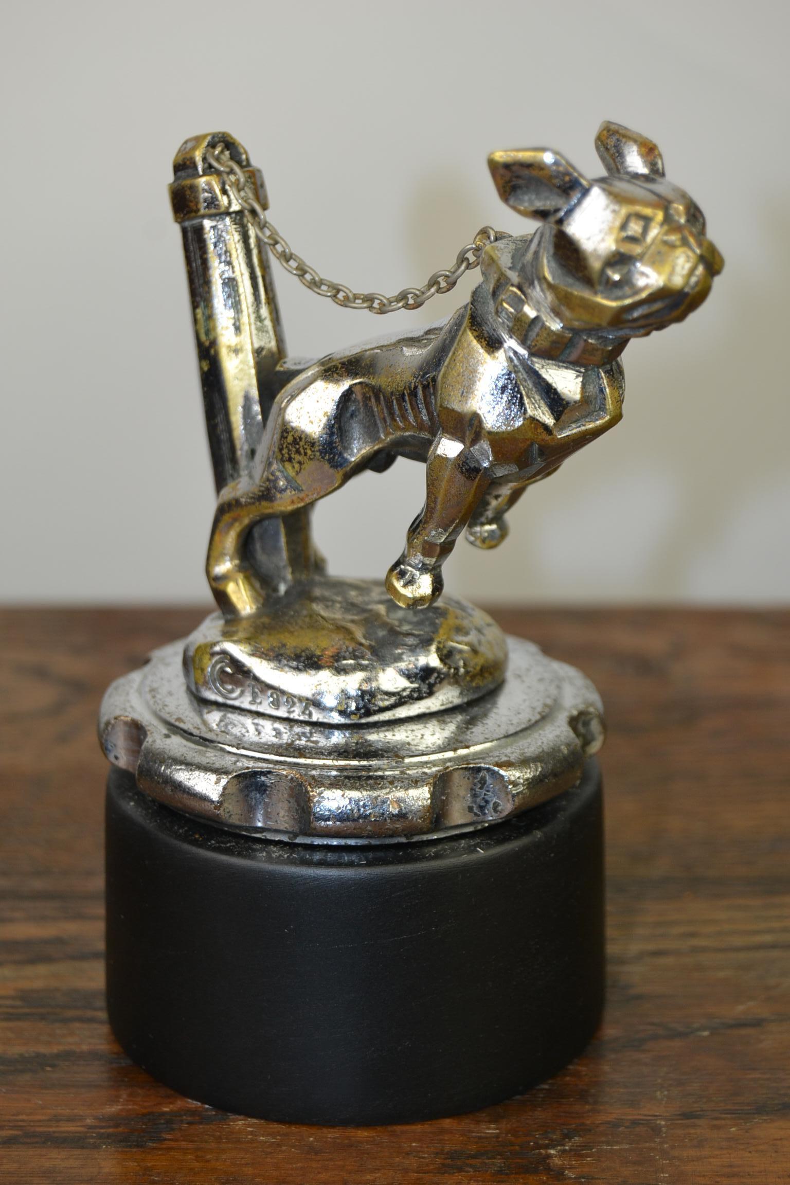 Art Deco French Bulldog Car Mascot, Hood Ornament, 1920s 10