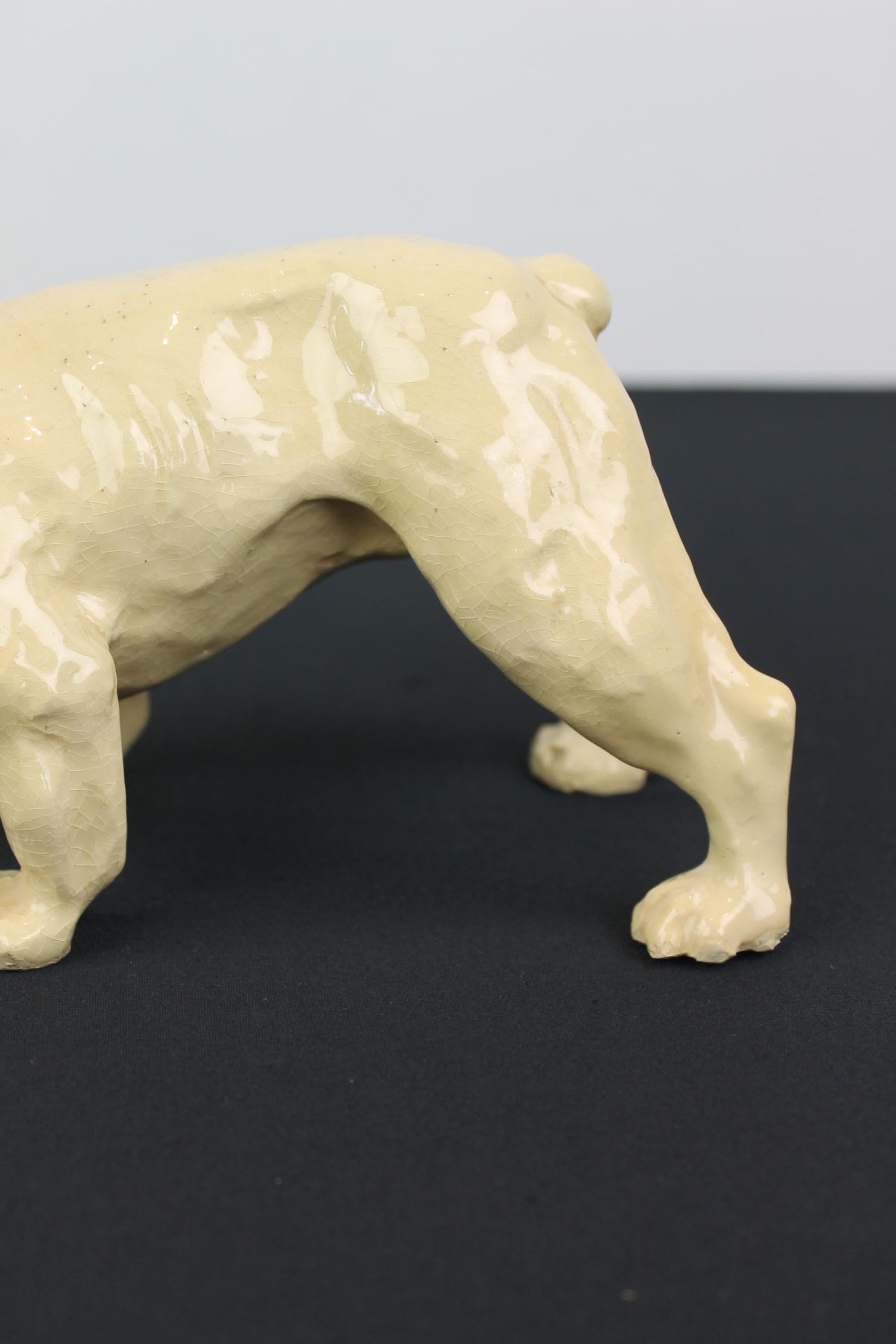 Französische Bulldogge-Skulptur im Art déco-Stil im Angebot 9