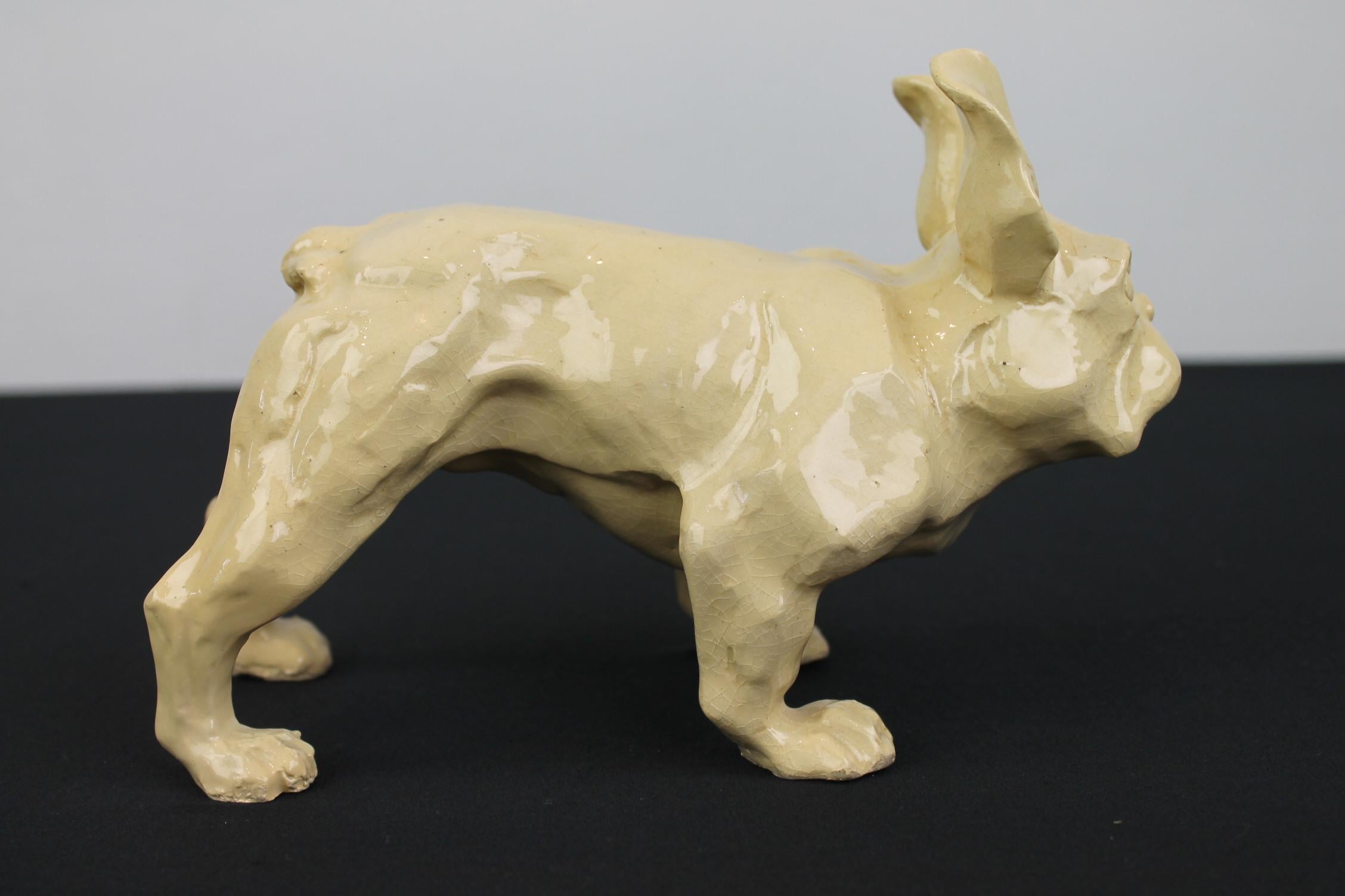 Art Deco French Bulldog Sculpture For Sale 3