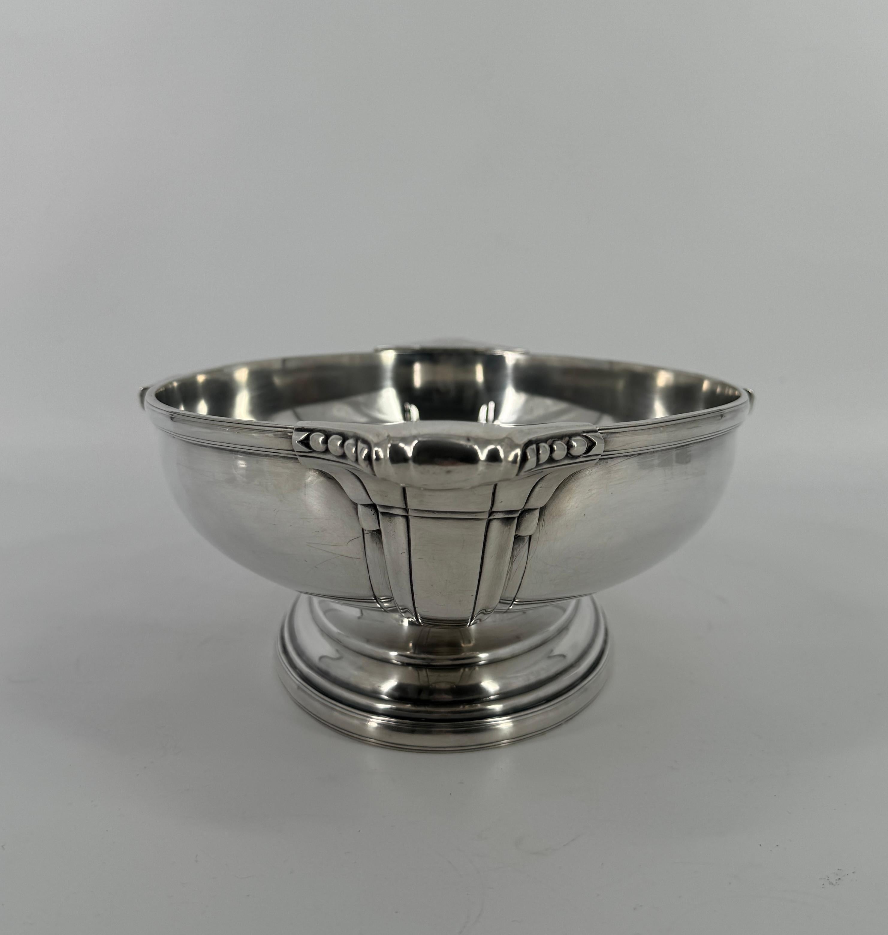 Early 20th Century Art Deco French Center Piece, Silver Plated Attributed to Sue & Mare For Sale