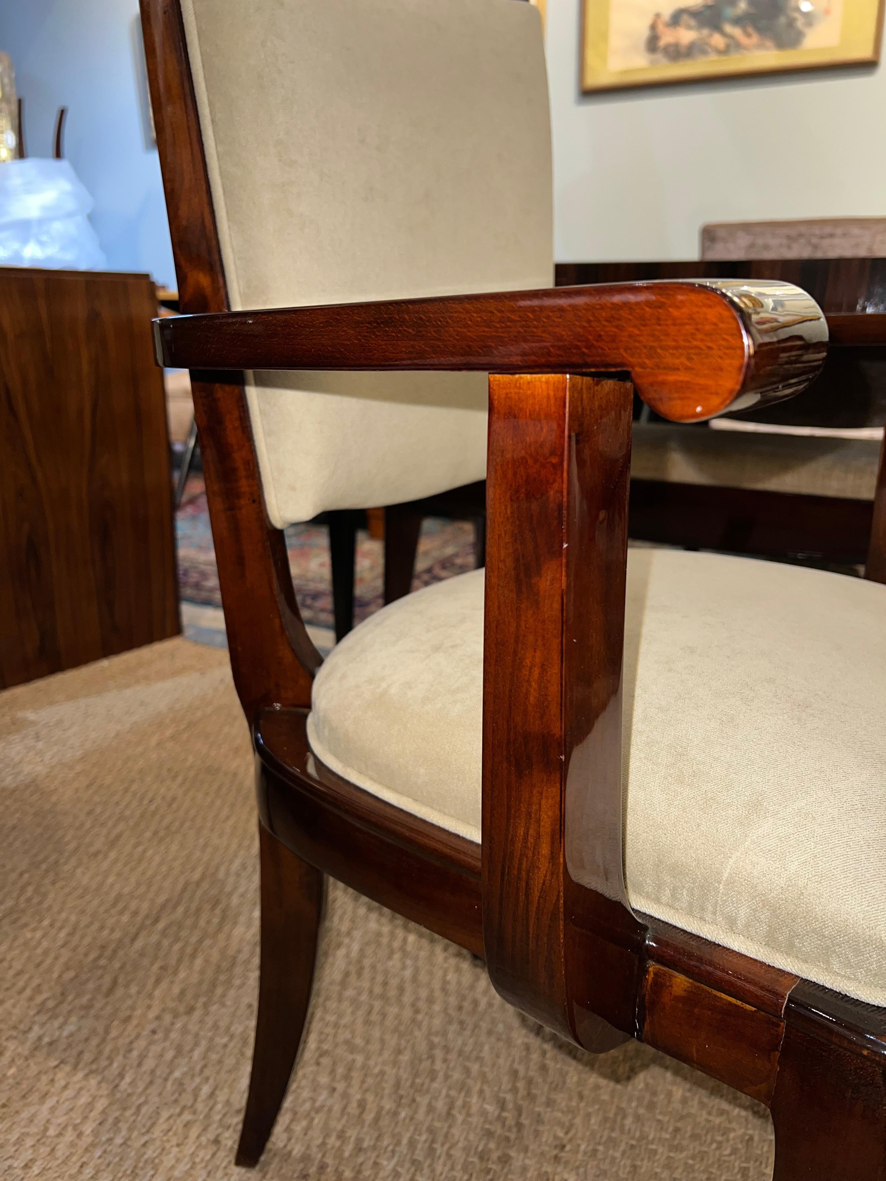 Art Deco Französisch Stuhl ist Buche Holz (Mitte des 20. Jahrhunderts) im Angebot