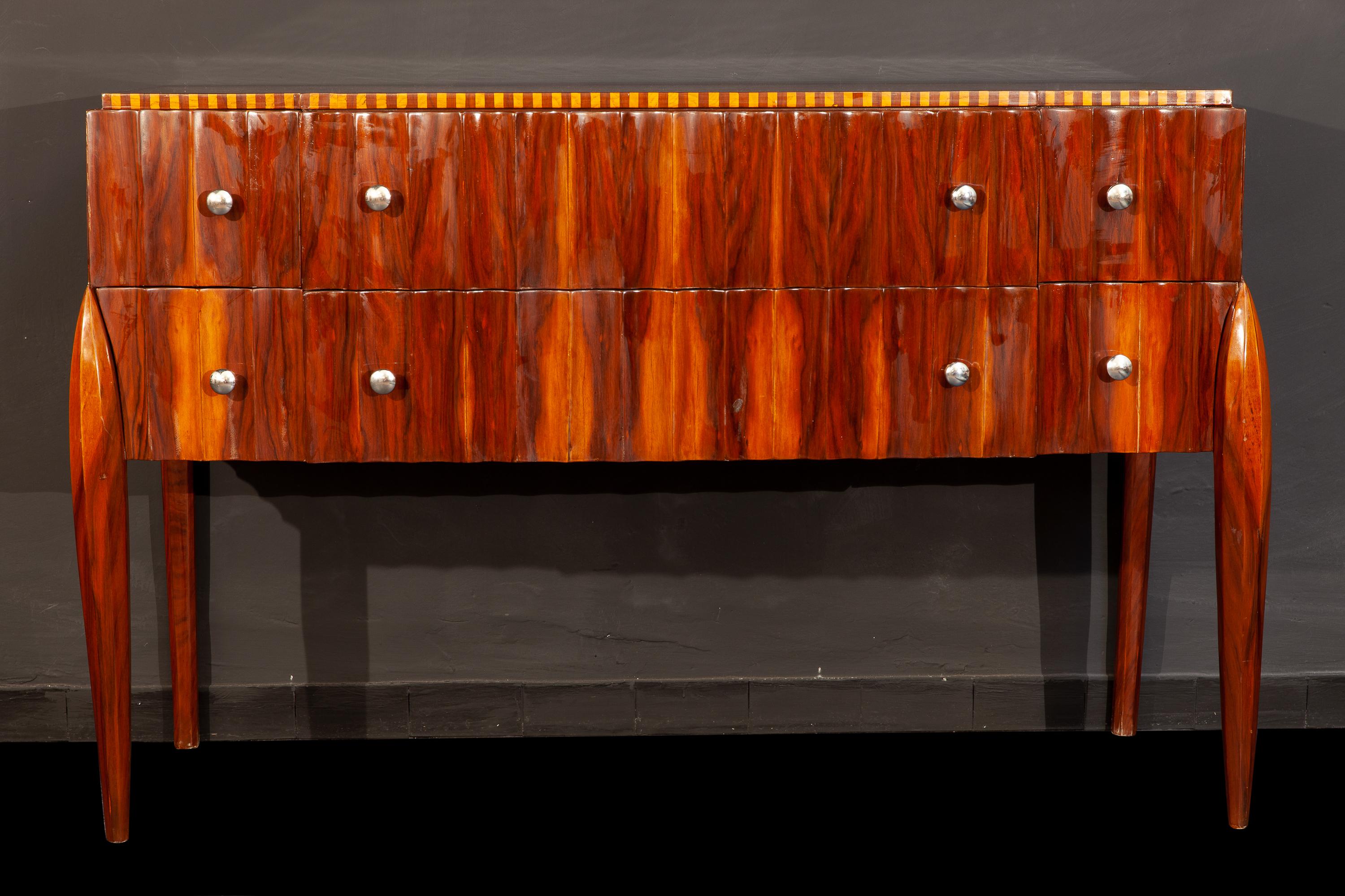 Art Deco French Chest of Drawer or Commode, 1930 In Excellent Condition For Sale In Rome, IT