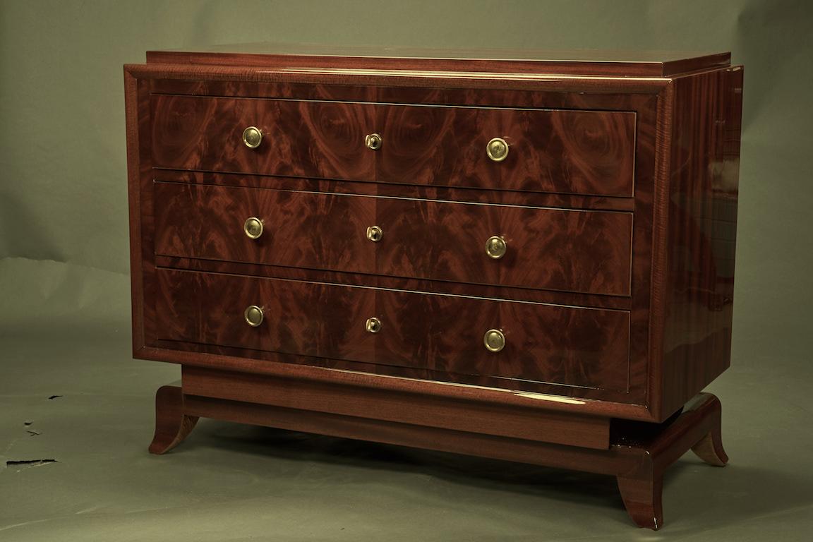 Art Deco French Chest of Drawers / Commode in Cherrywood 4