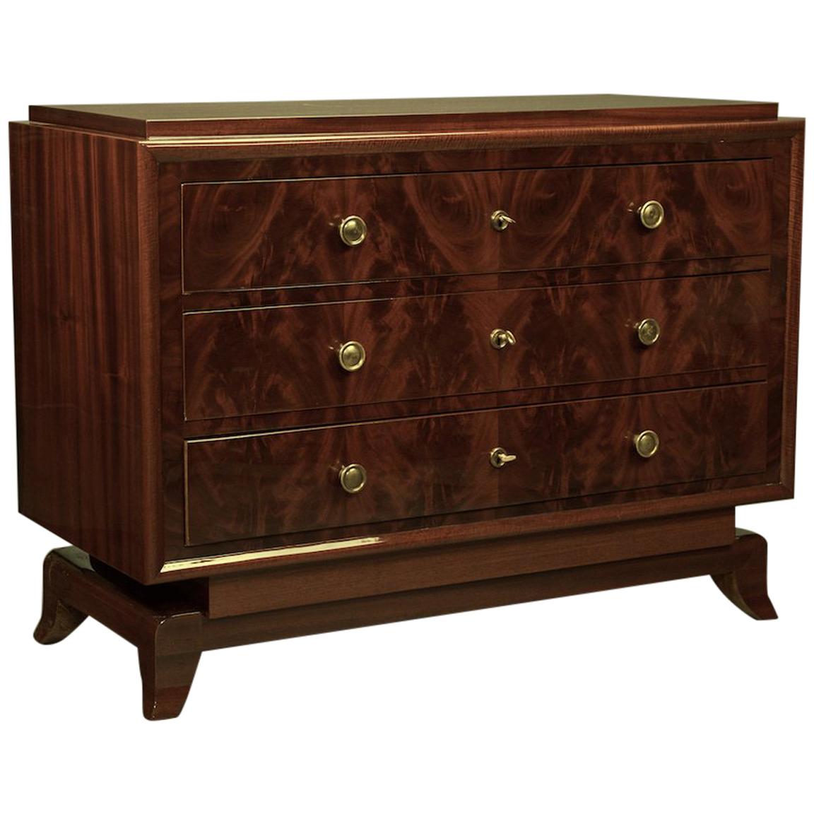 Art Deco French Chest of Drawers / Commode in Cherrywood