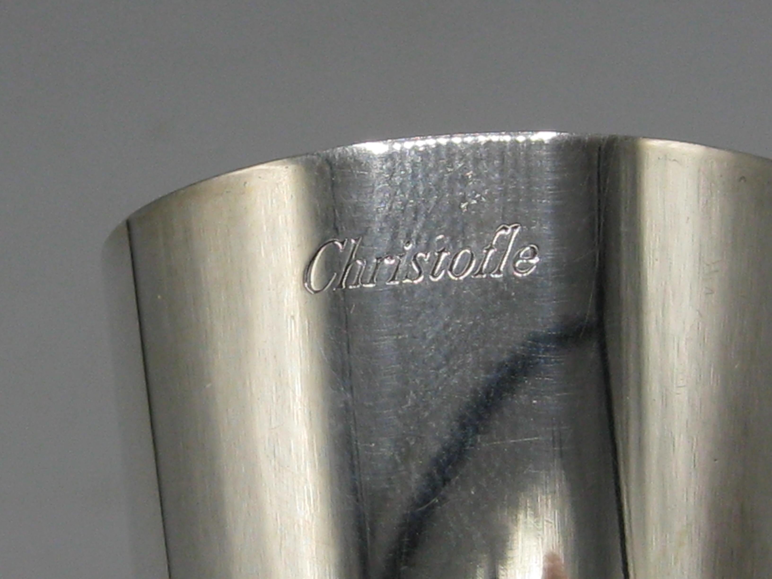 Jarrón de capullos de plata Christofle francés Art Déco Hecho en Francia en venta 8