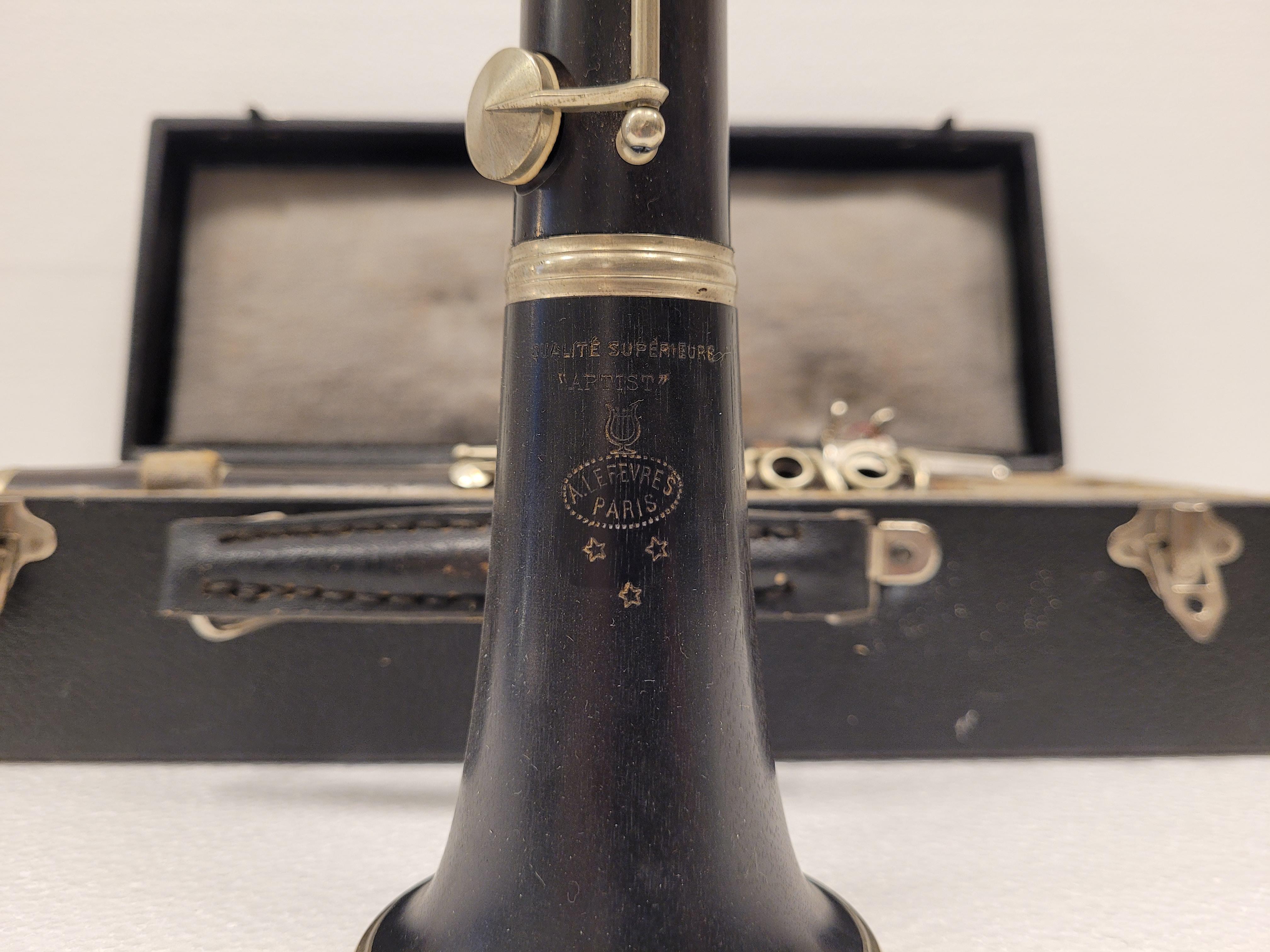 Art Deco French Clarinet, A. Lefêvre, 30’s – France- case 8