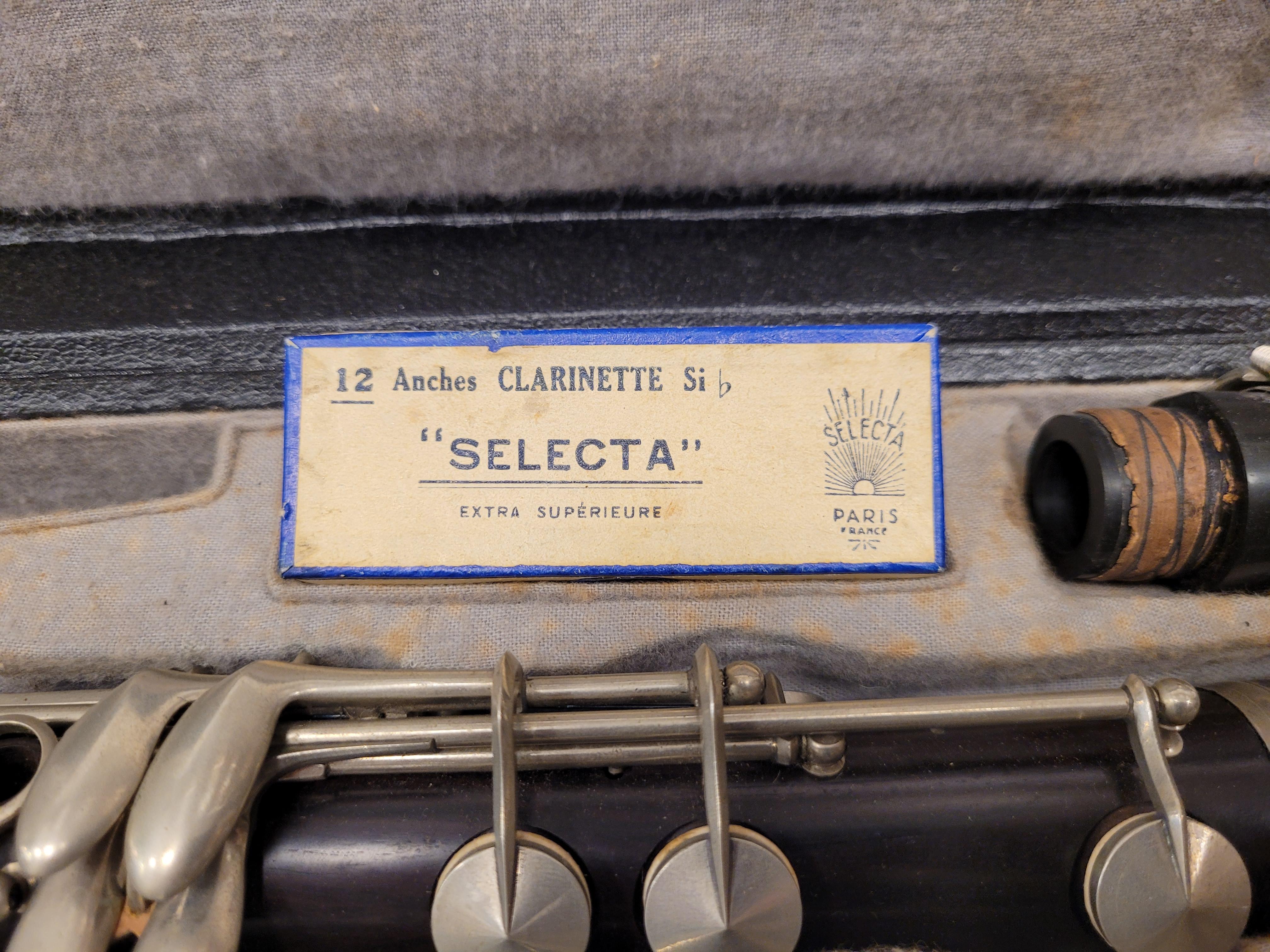 Art Deco French Clarinet, A. Lefêvre, 30’s – France- case 14