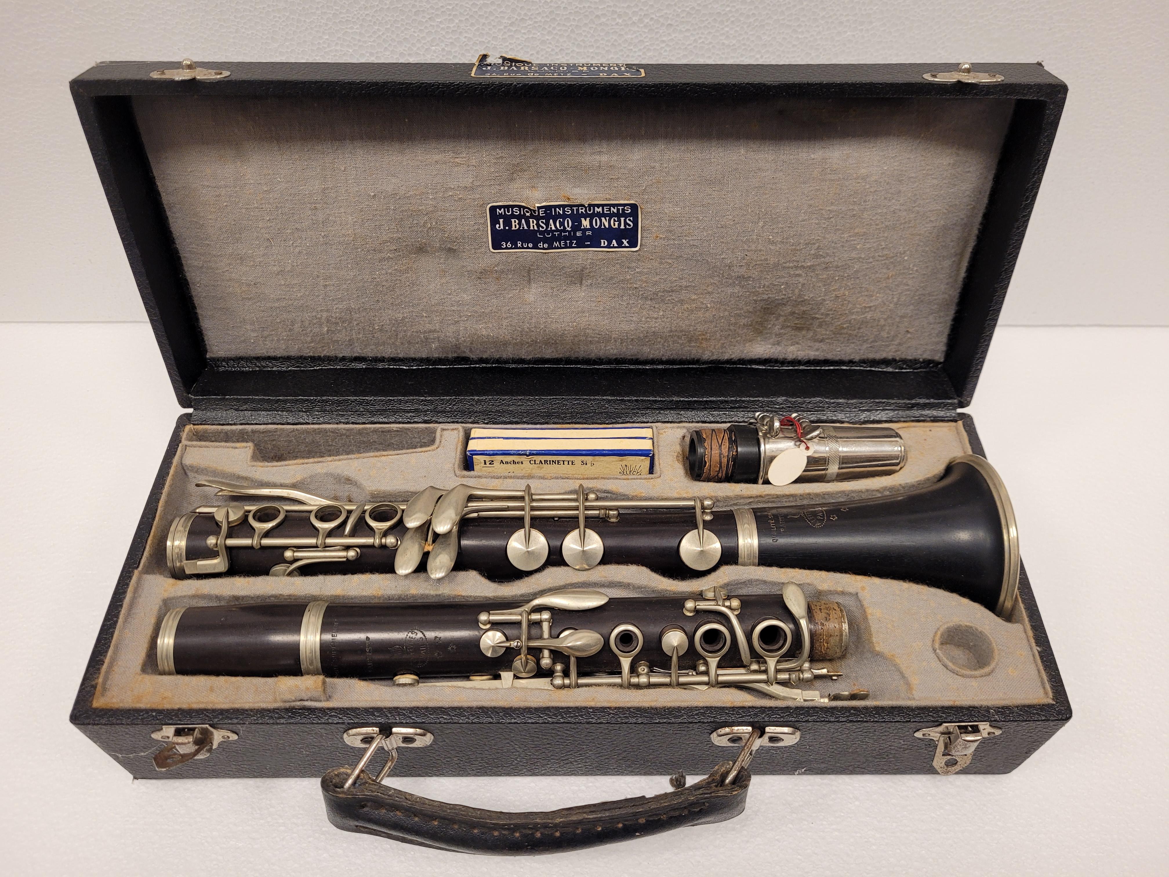 Art Deco French Clarinet, A. Lefêvre, 30’s – France- case In Good Condition In VALLADOLID, ES