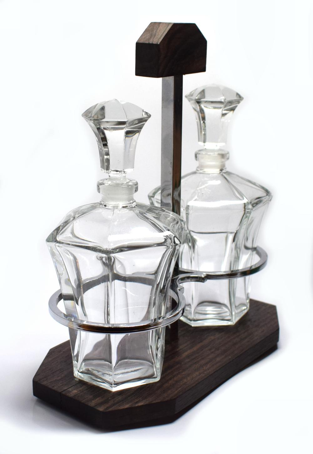 Art Deco French Condiment Set by Jacque Adnet, circa 1930 In Good Condition In Devon, England