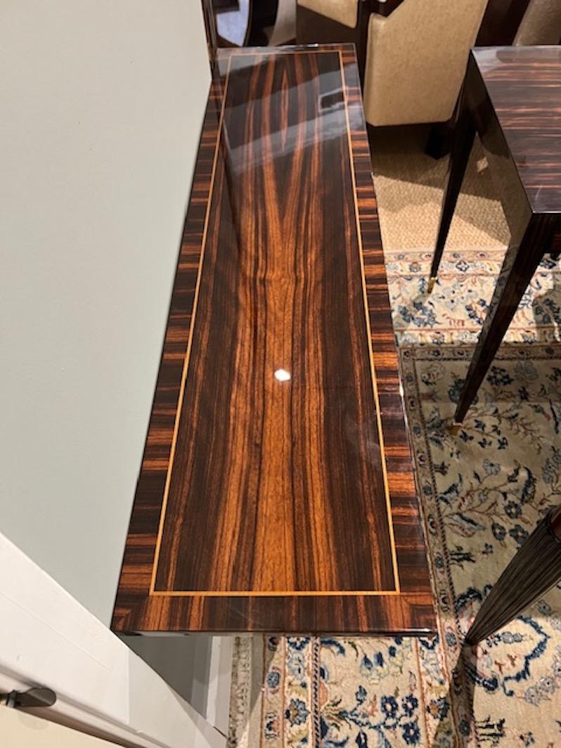 Consola francesa Art Decó de Macassar en venta 4