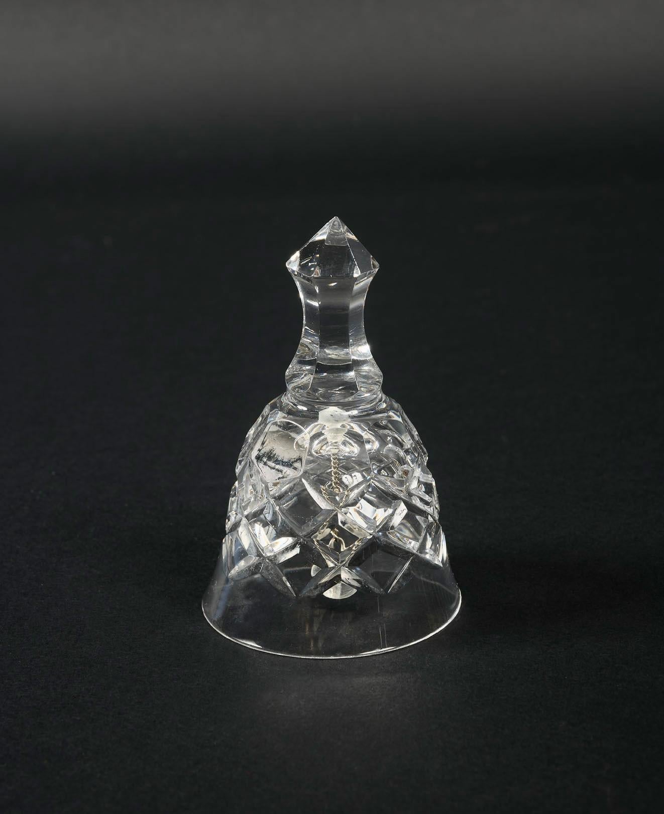 Art Decò French Crystal Bell Credited to Cristalleries De Baccarat