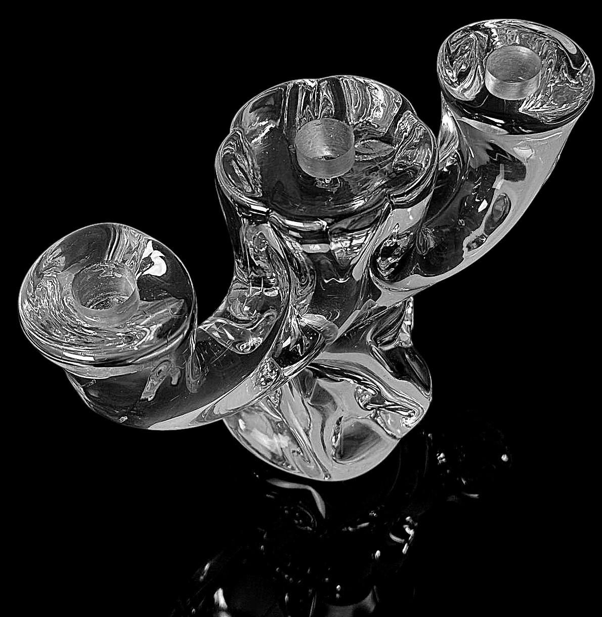 Portacandele francese in cristallo Art Vannes in vendita 3