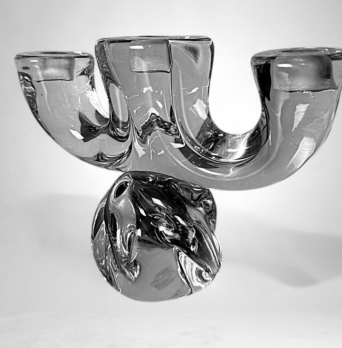 Portacandele francese in cristallo Art Vannes in vendita 4