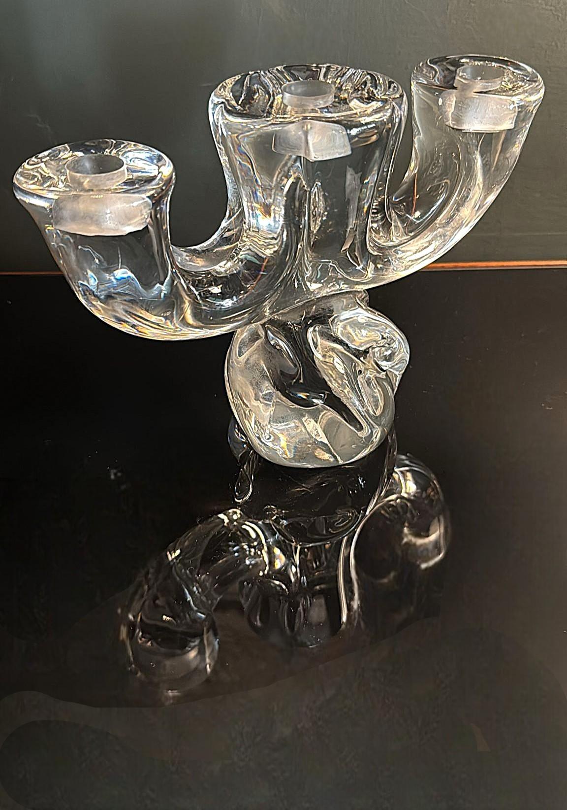 Portacandele francese in cristallo Art Vannes in vendita 6