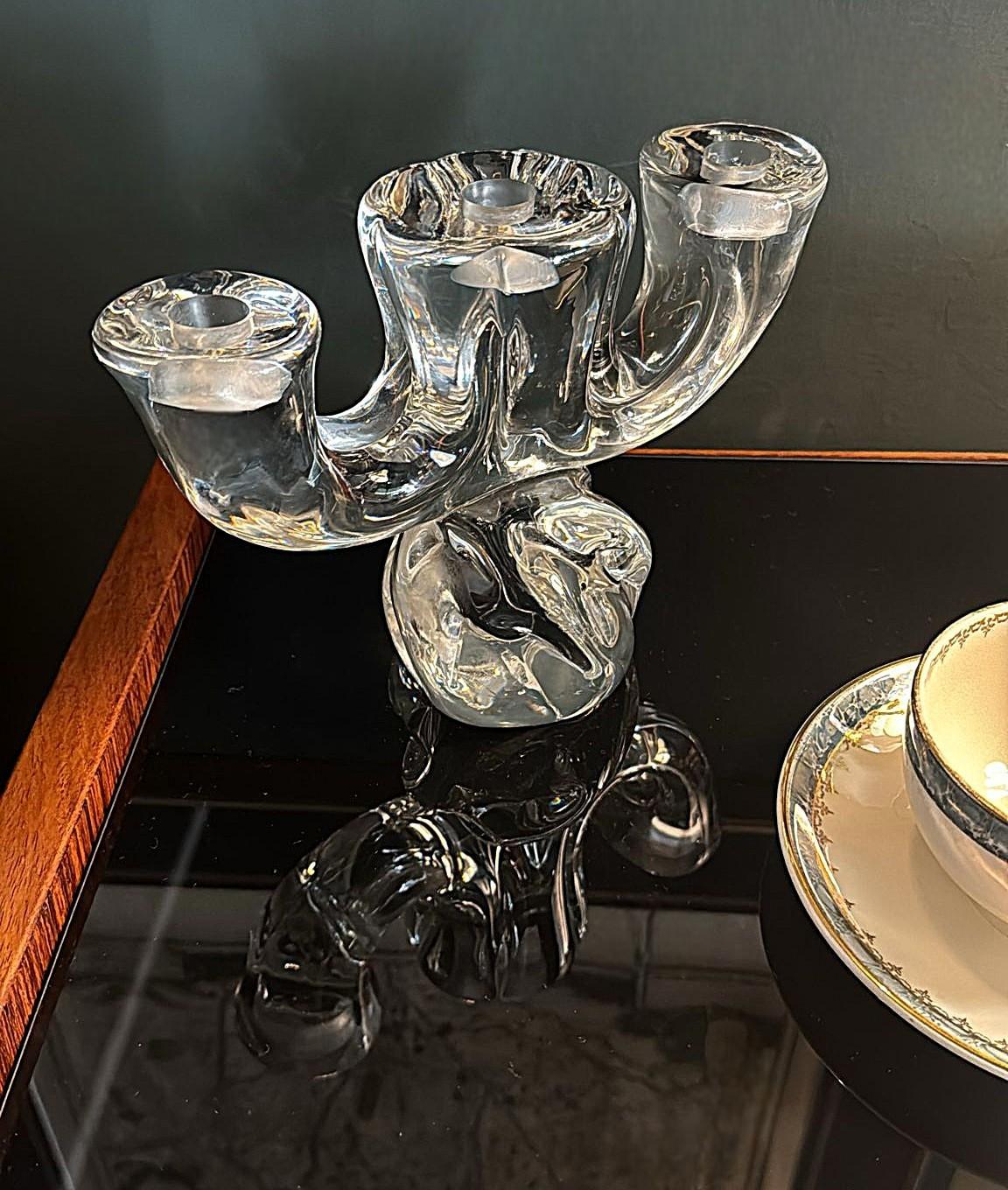 Portacandele francese in cristallo Art Vannes in vendita 8