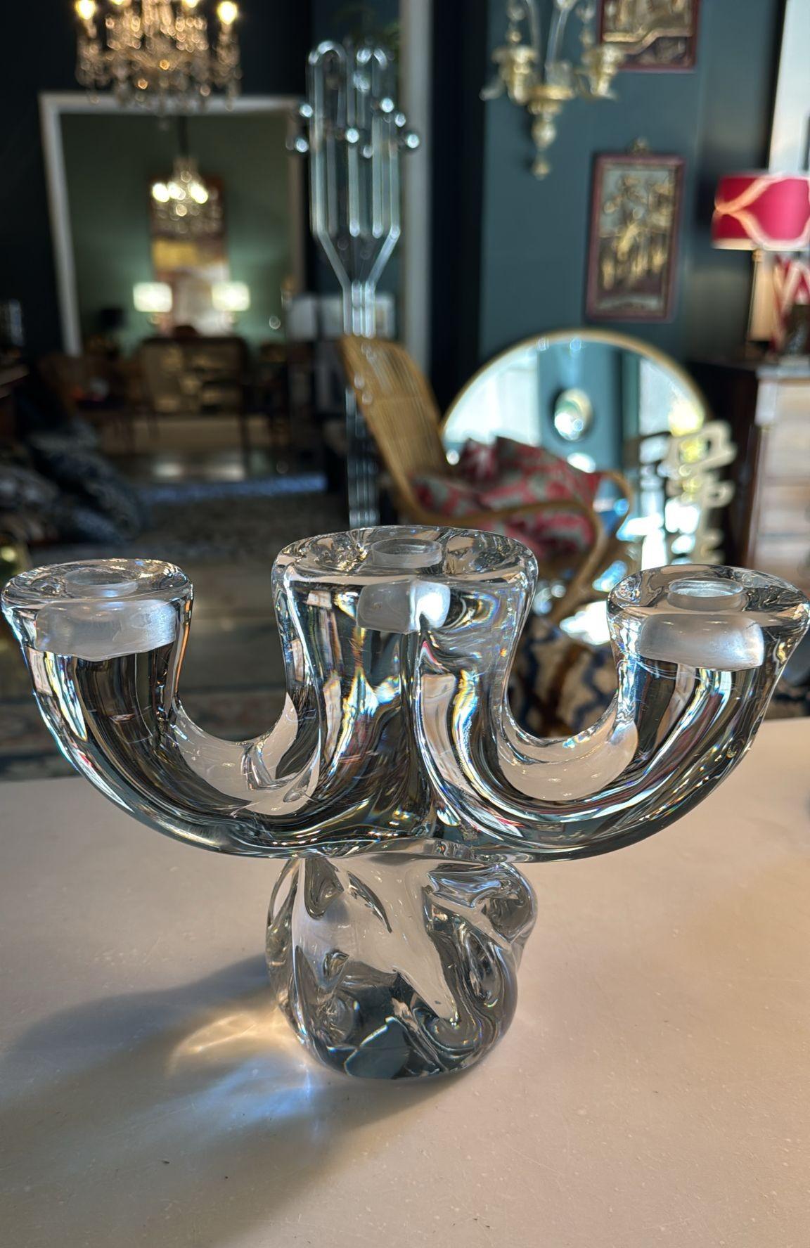 Portacandele francese in cristallo Art Vannes in vendita 9