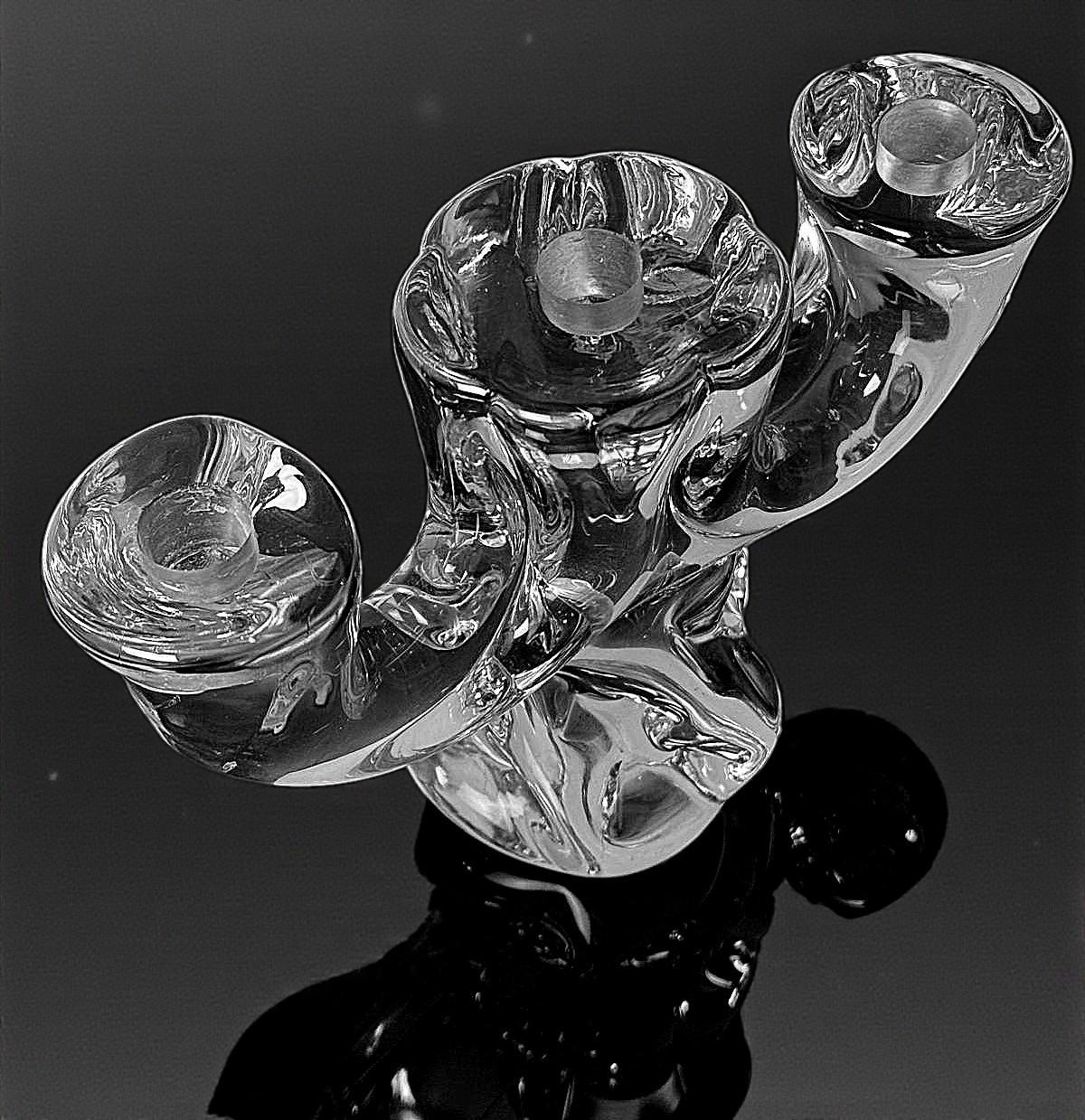 Portacandele francese in cristallo Art Vannes In condizioni buone in vendita a Prato, Tuscany