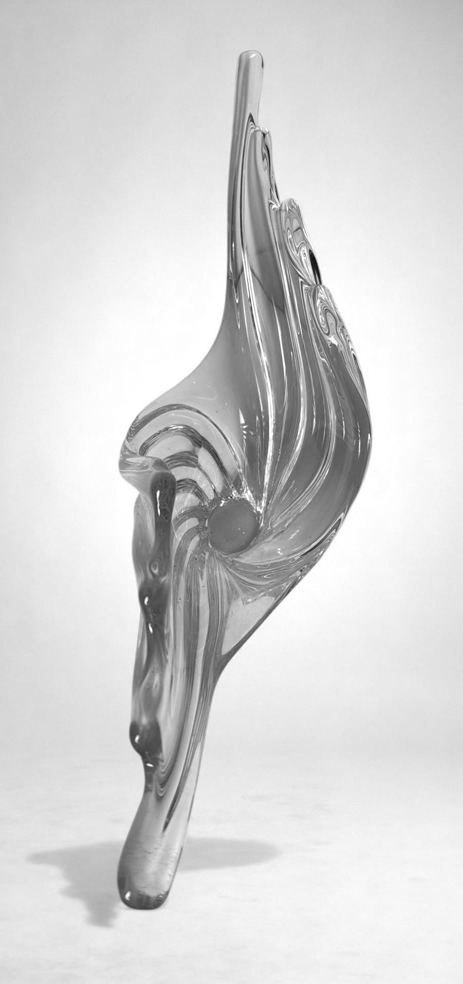 Centre de table en cristal français Art Deco, produit dans la région de Vannes-Le-Châtel en vente 2