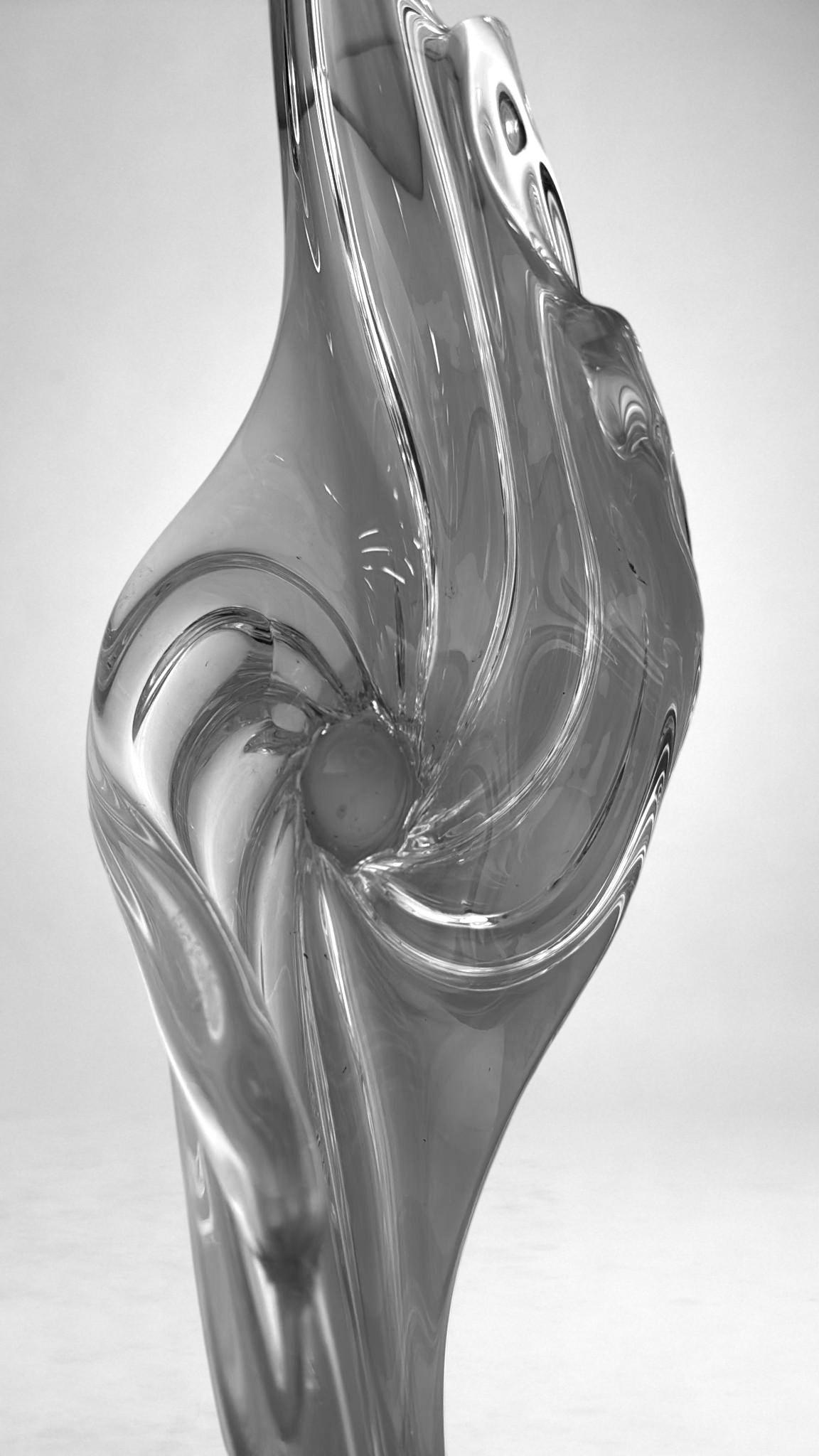 Centre de table en cristal français Art Deco, produit dans la région de Vannes-Le-Châtel en vente 3