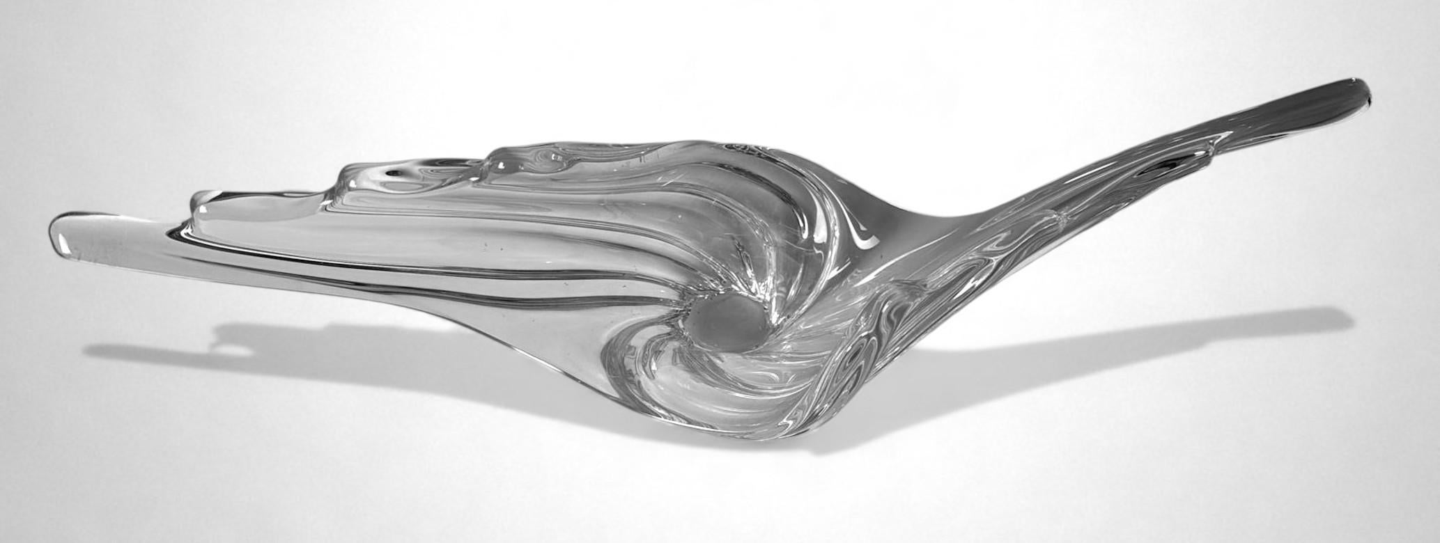 Cristal Centre de table en cristal français Art Deco, produit dans la région de Vannes-Le-Châtel en vente