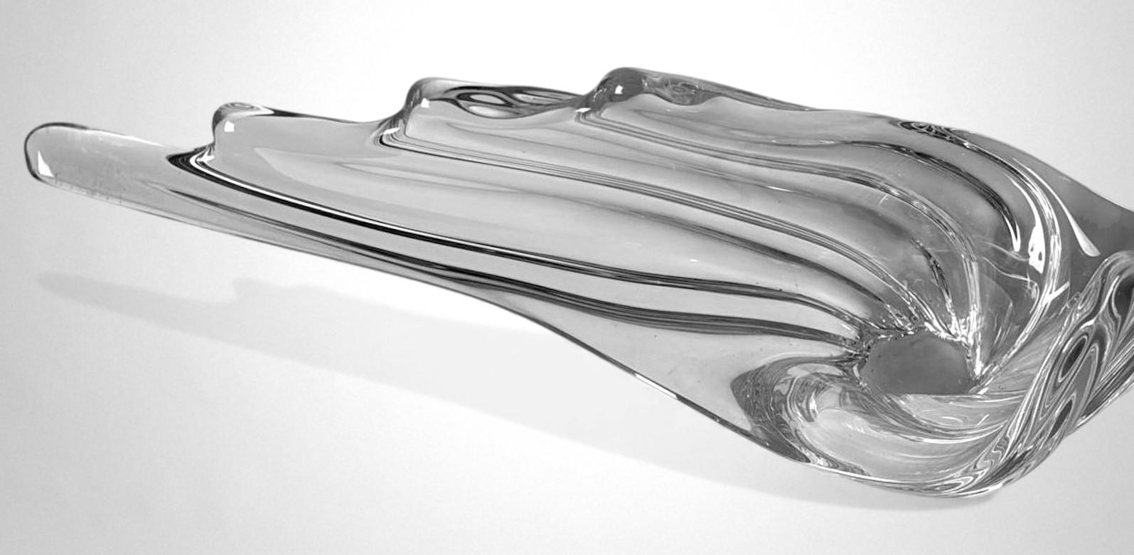 Centre de table en cristal français Art Deco, produit dans la région de Vannes-Le-Châtel en vente 1