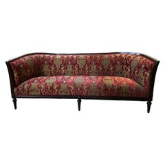 Art Deco French Curved Sofa