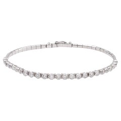 Art Deco French Diamond Platinum Bracelet