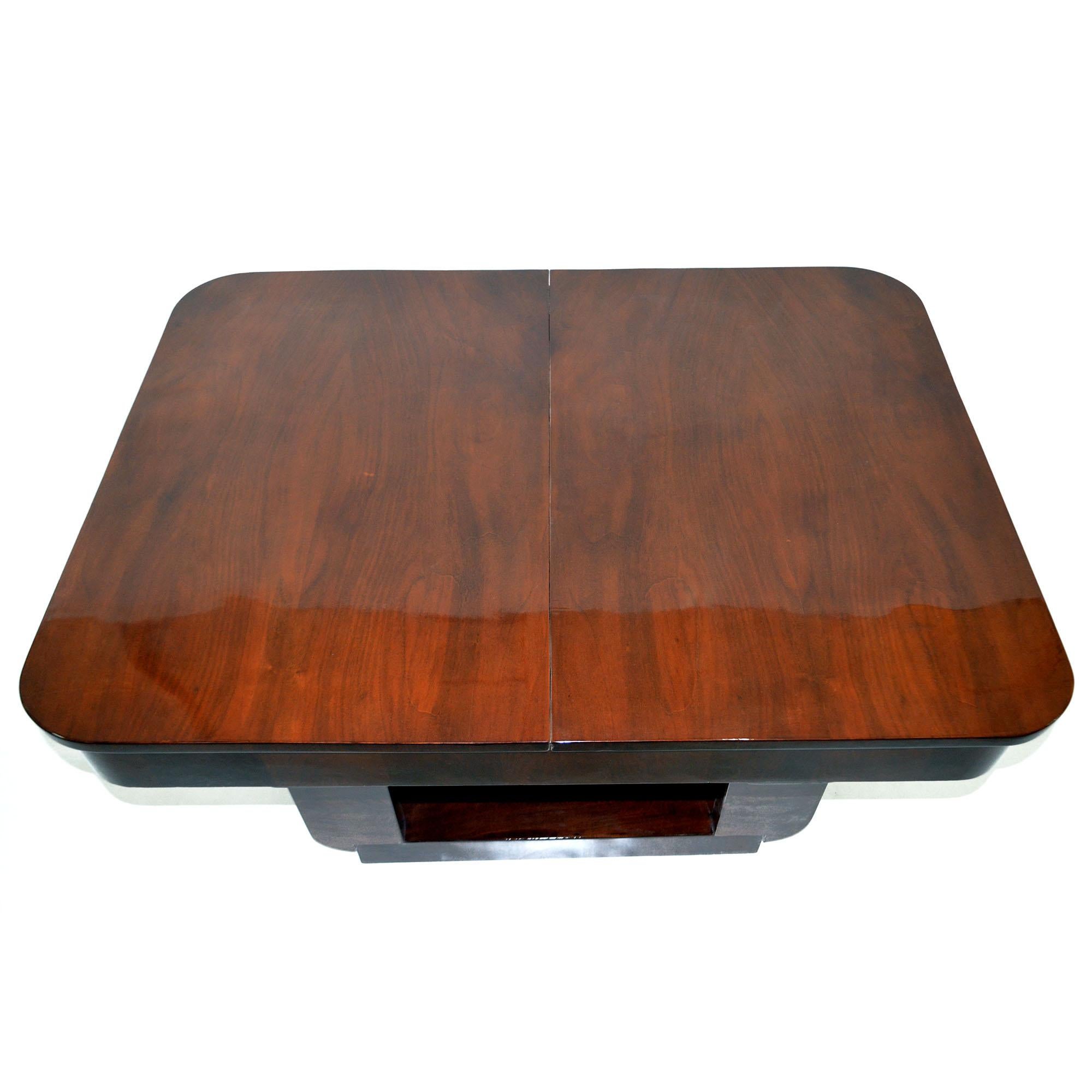 Ensemble table et six chaises Art déco français, design Michel Dufet, années 1930 en vente 4