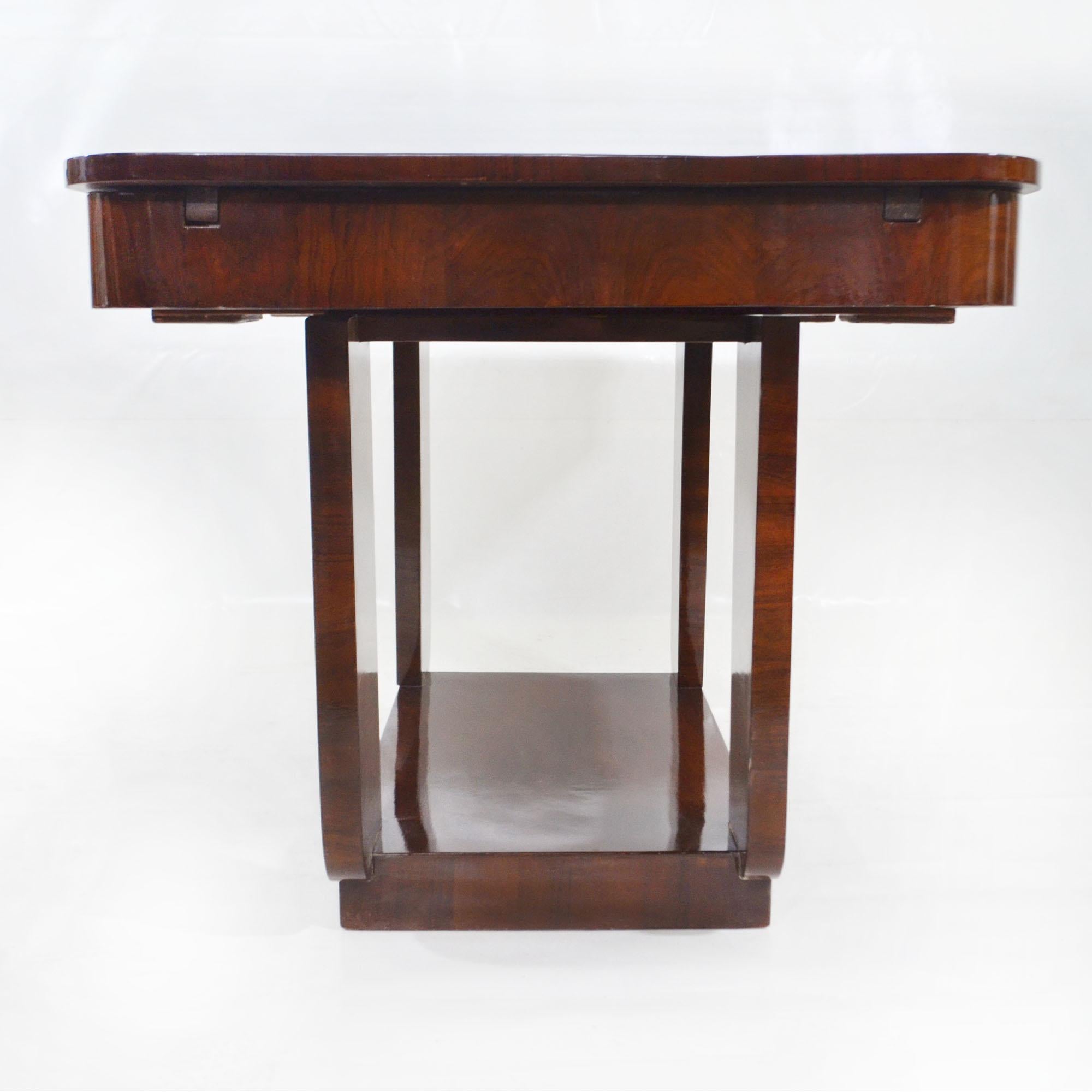 Milieu du XXe siècle Ensemble table et six chaises Art déco français, design Michel Dufet, années 1930 en vente