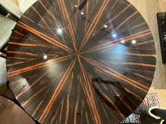 Art Deco French Dining Room Table in Macassar