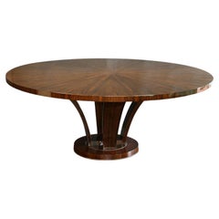 Vintage Art Deco French Dinning Room Table in Walnut