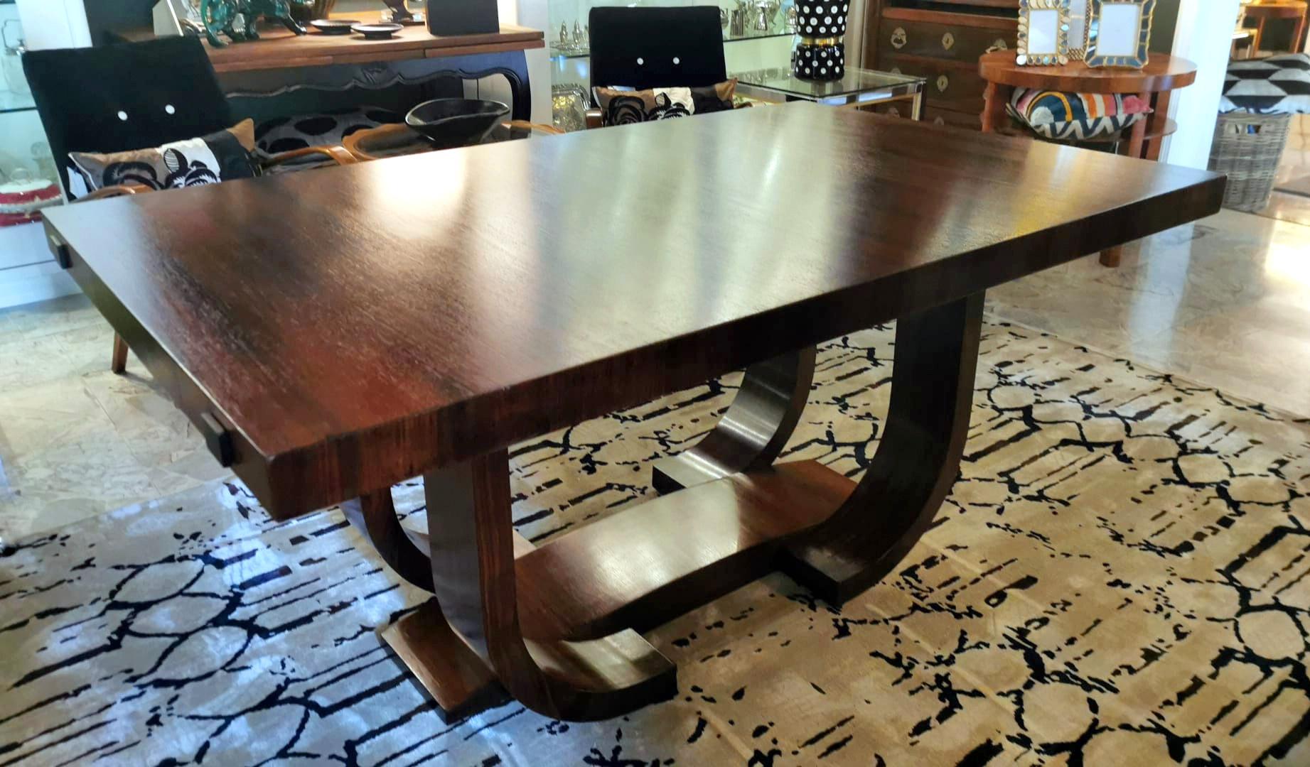 Art Deco French Extending Dining Table 12