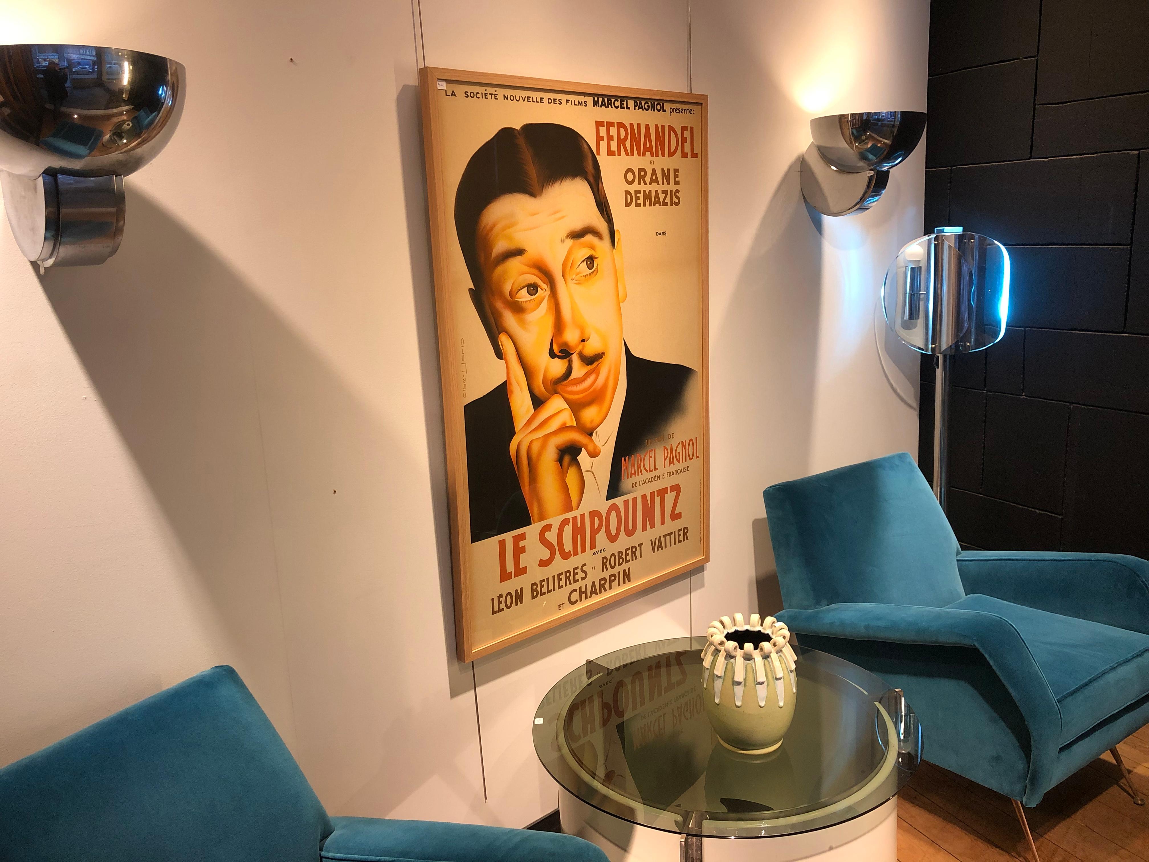 Französisches Art-déco-Filmplakat „Le schpountz de M.Pagnol“ (Art déco) im Angebot