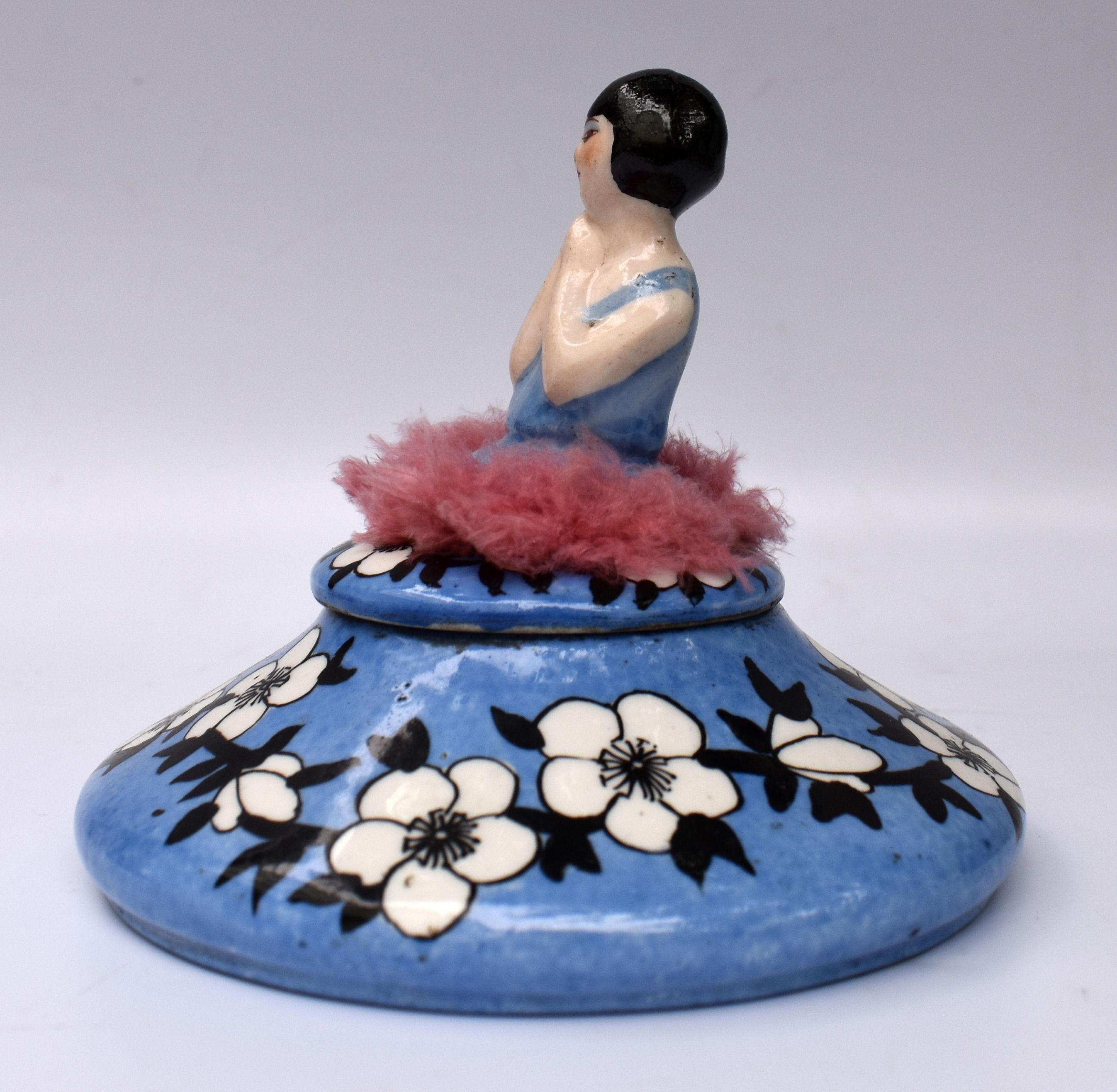 poudrier art deco