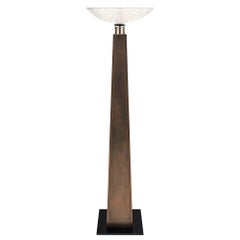 Art Deco French Floor Lamp in the Style of Jean Dunand