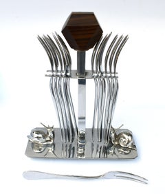 Art Deco French Fork Set , c1930
