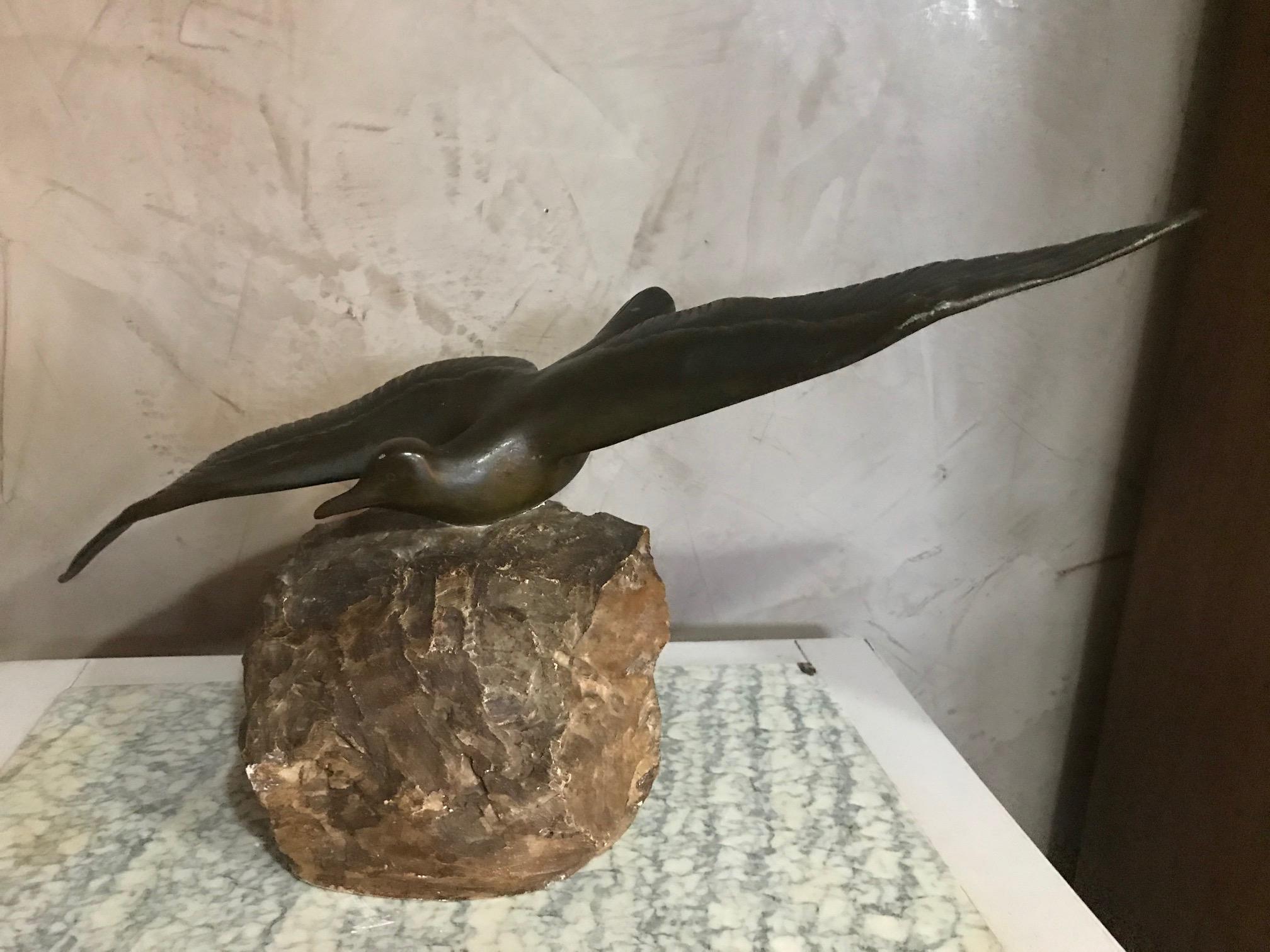 bronze seagull