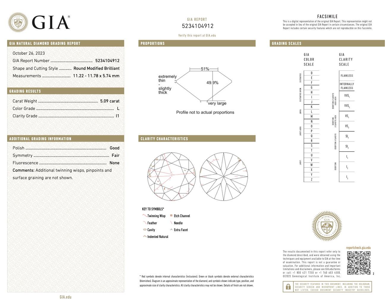 Platinring, Art déco, Französisch, GIA 5,09 Karat Diamant im alteuropäischen Schliff, Art déco 2