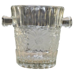 Vintage Art Déco French Glass Champagne Bucket, circa 1930
