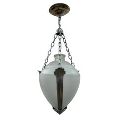 Farol de cristal francés Art Déco
