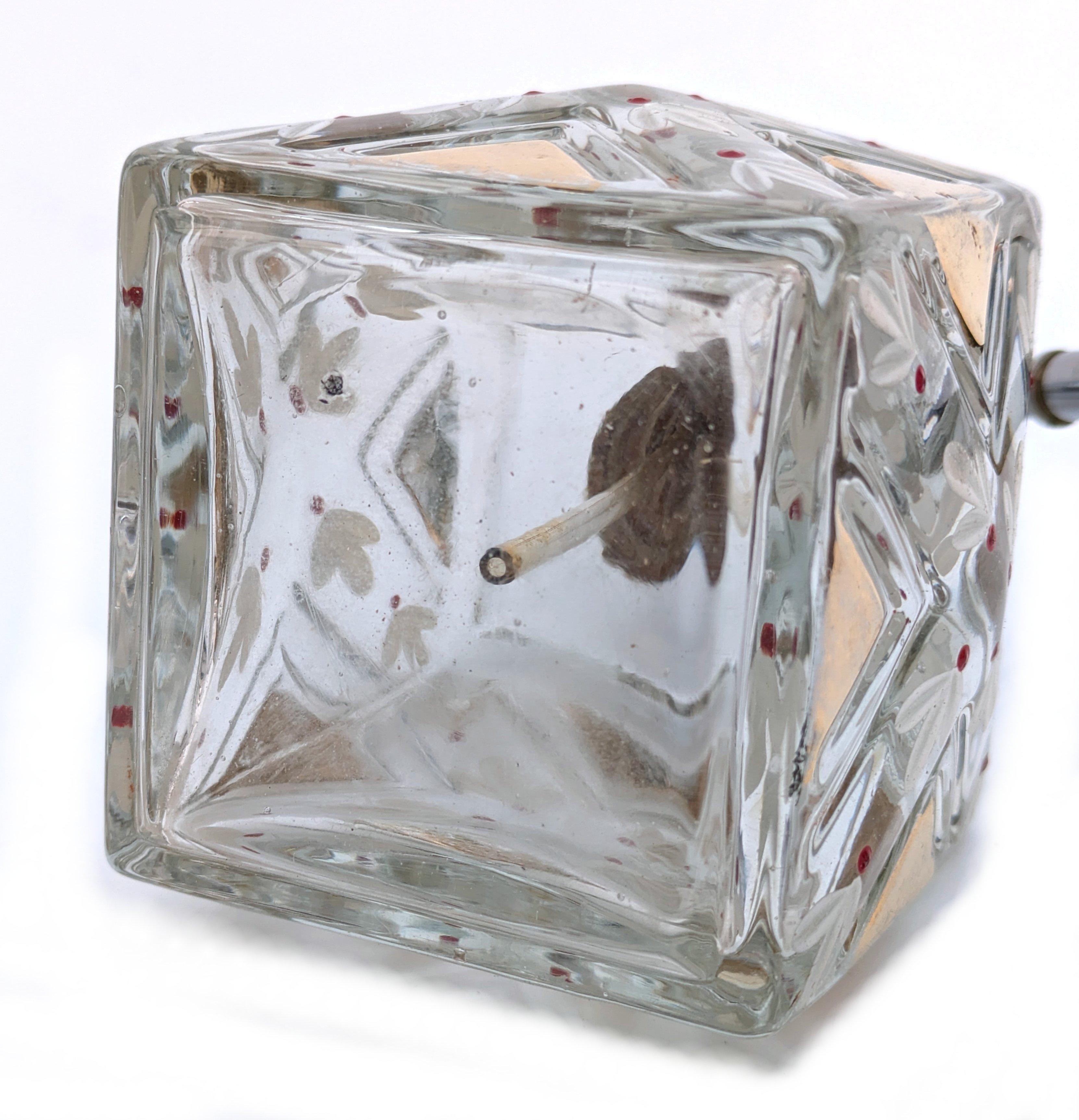 20th Century Art Deco French Glass Perfume Atomizer, c1930 For Sale