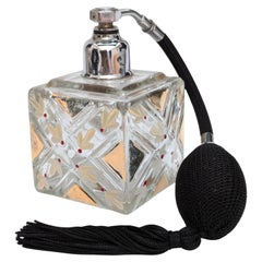 Art Deco French Glass Perfume Atomizer, c1930