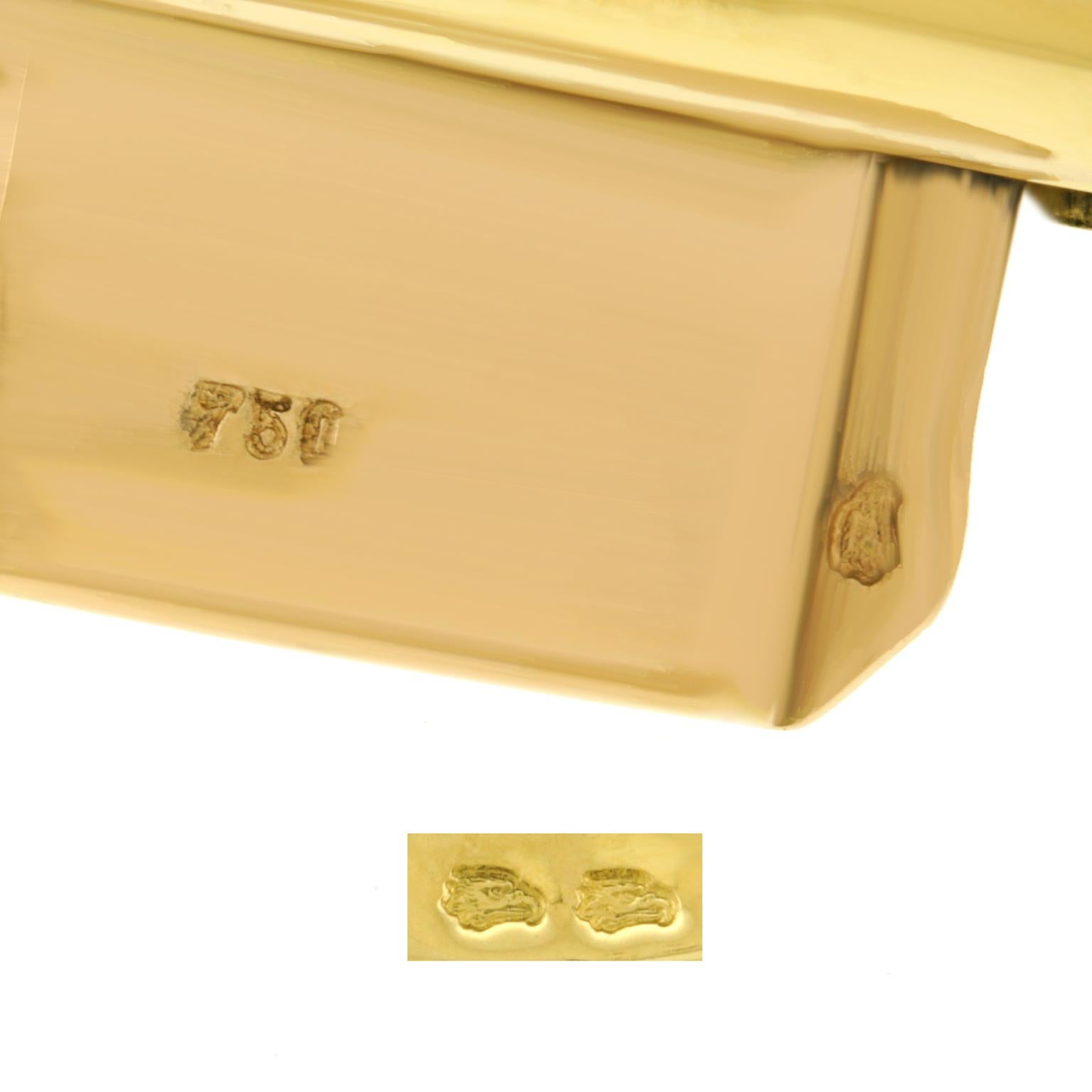 Women's Art Deco French Gold Bracelet with Lock