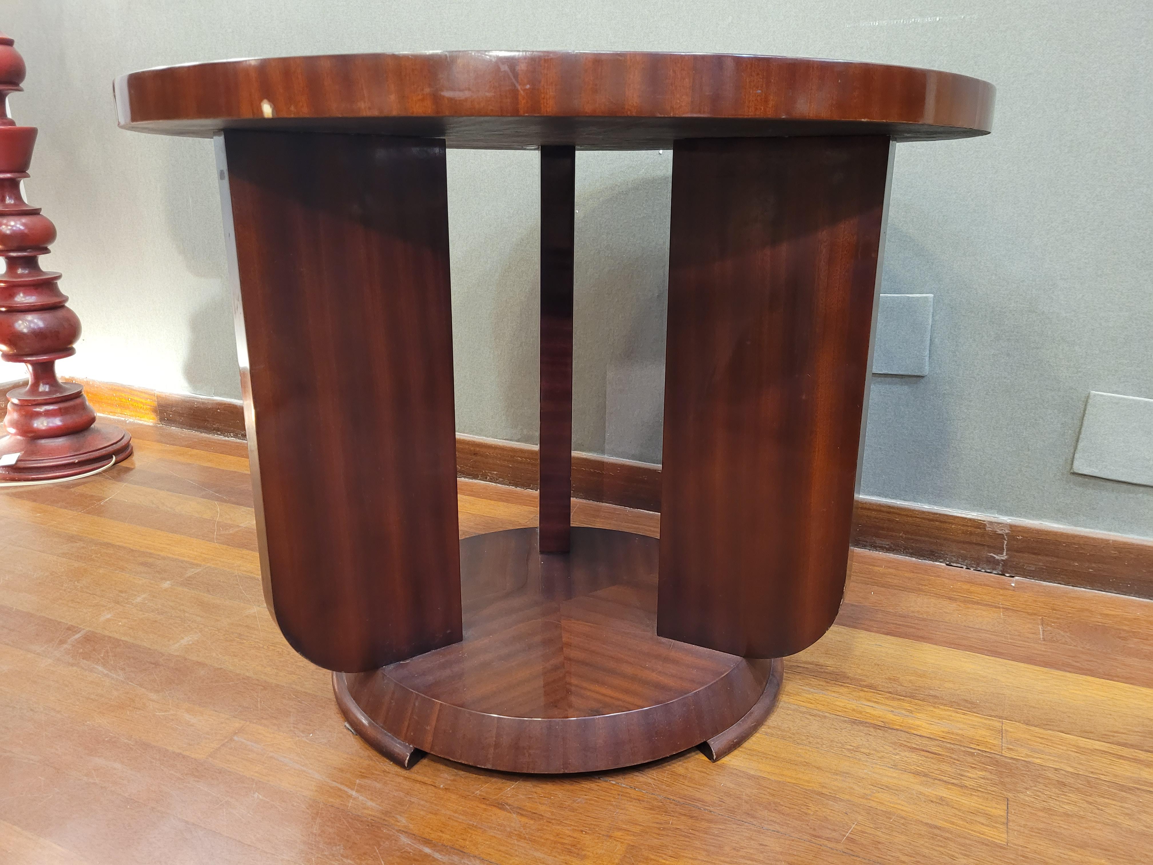 Art Deco French Gueridon, Dining Table, Wood For Sale 7