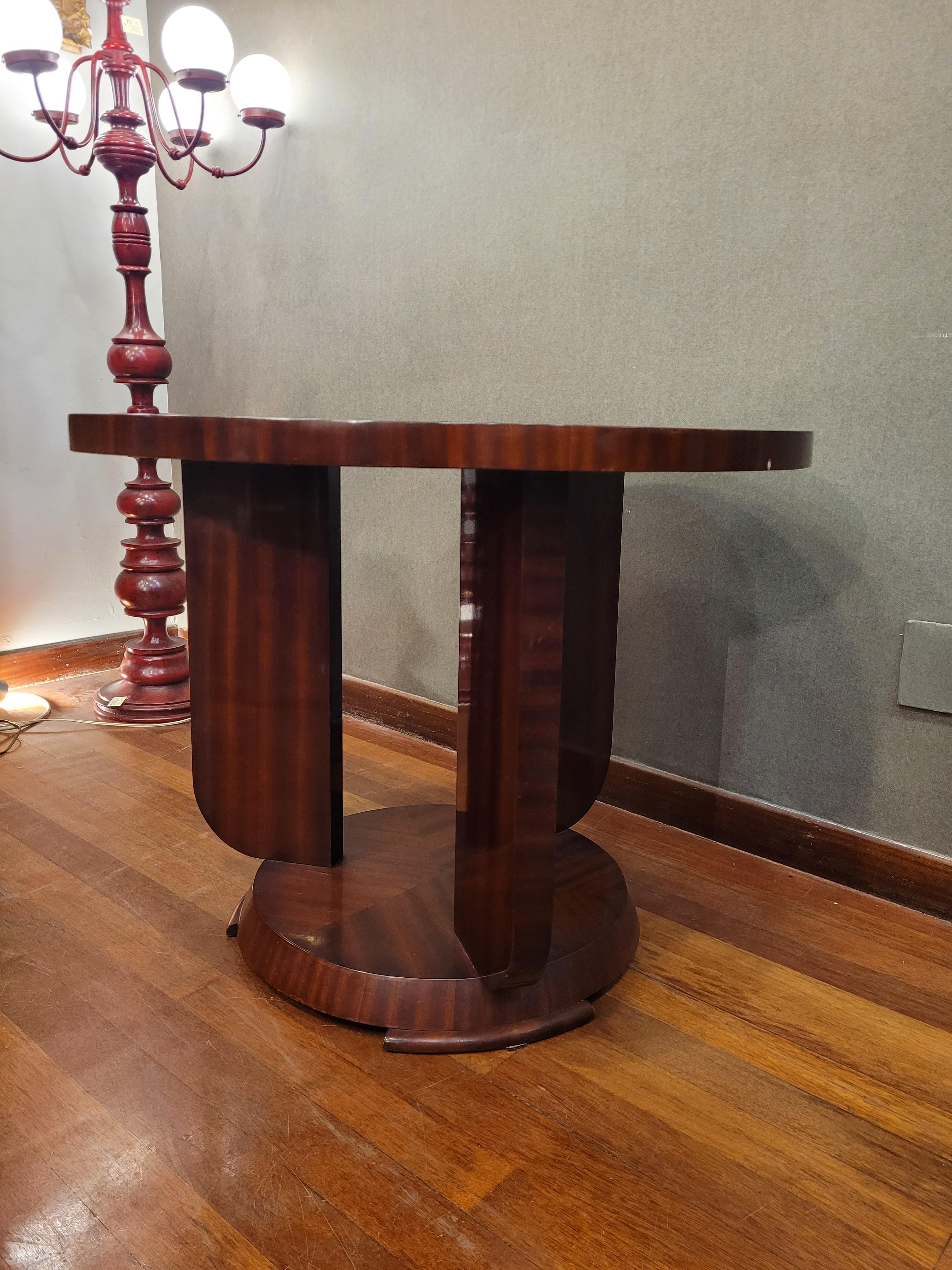Art Deco French Gueridon, Dining Table, Wood For Sale 2