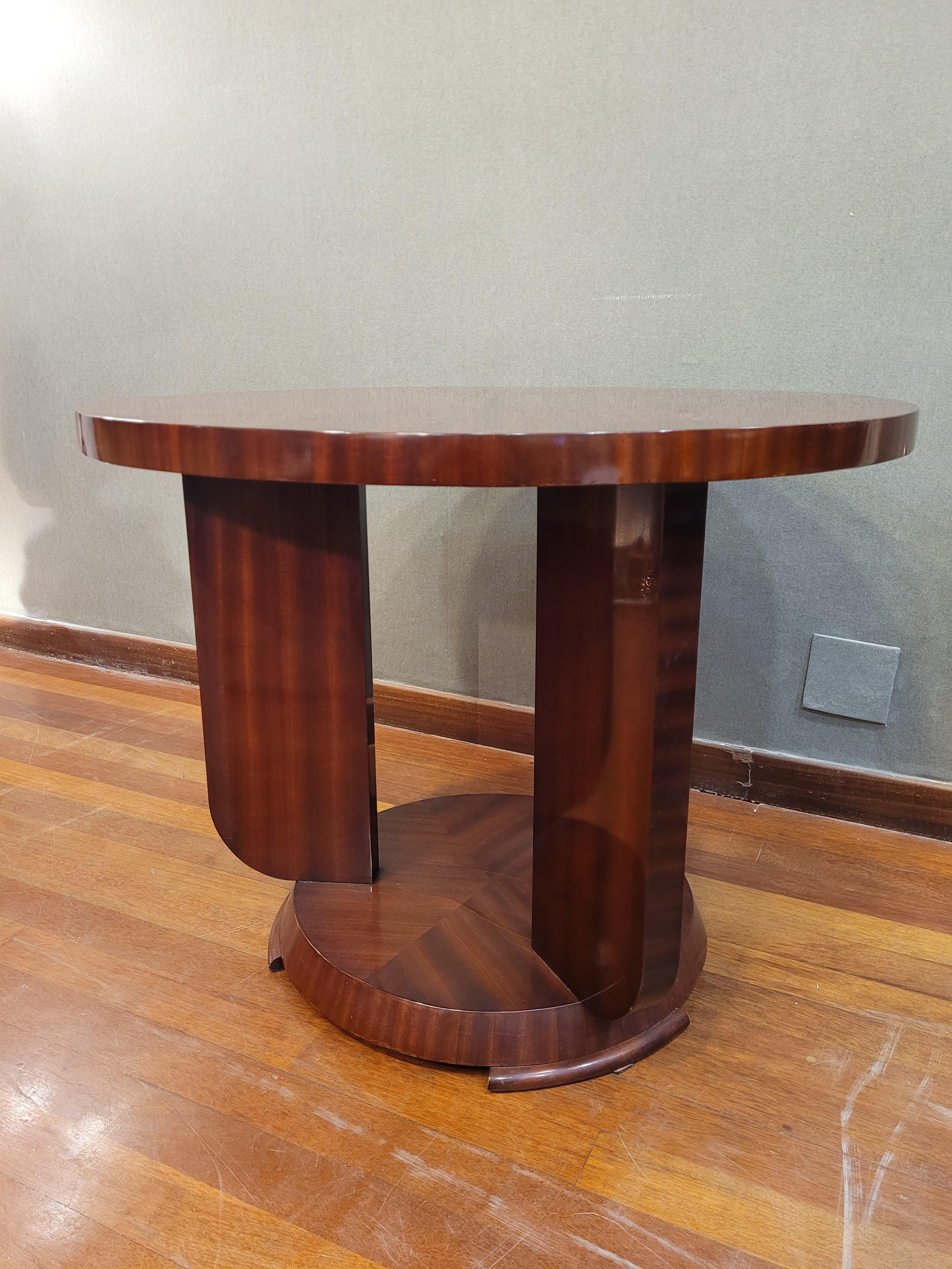 Art Deco French Gueridon, Dining Table, Wood For Sale 3