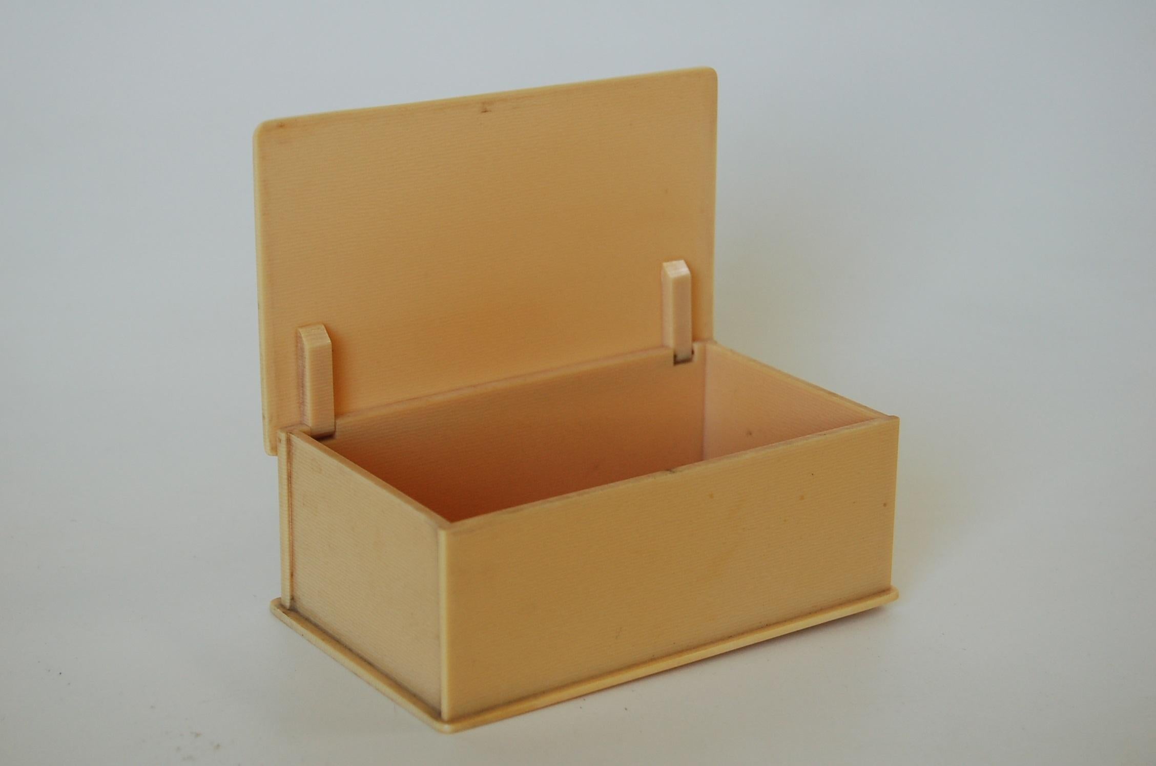 American Art Deco French Ivory Vanity Keepsake Box
